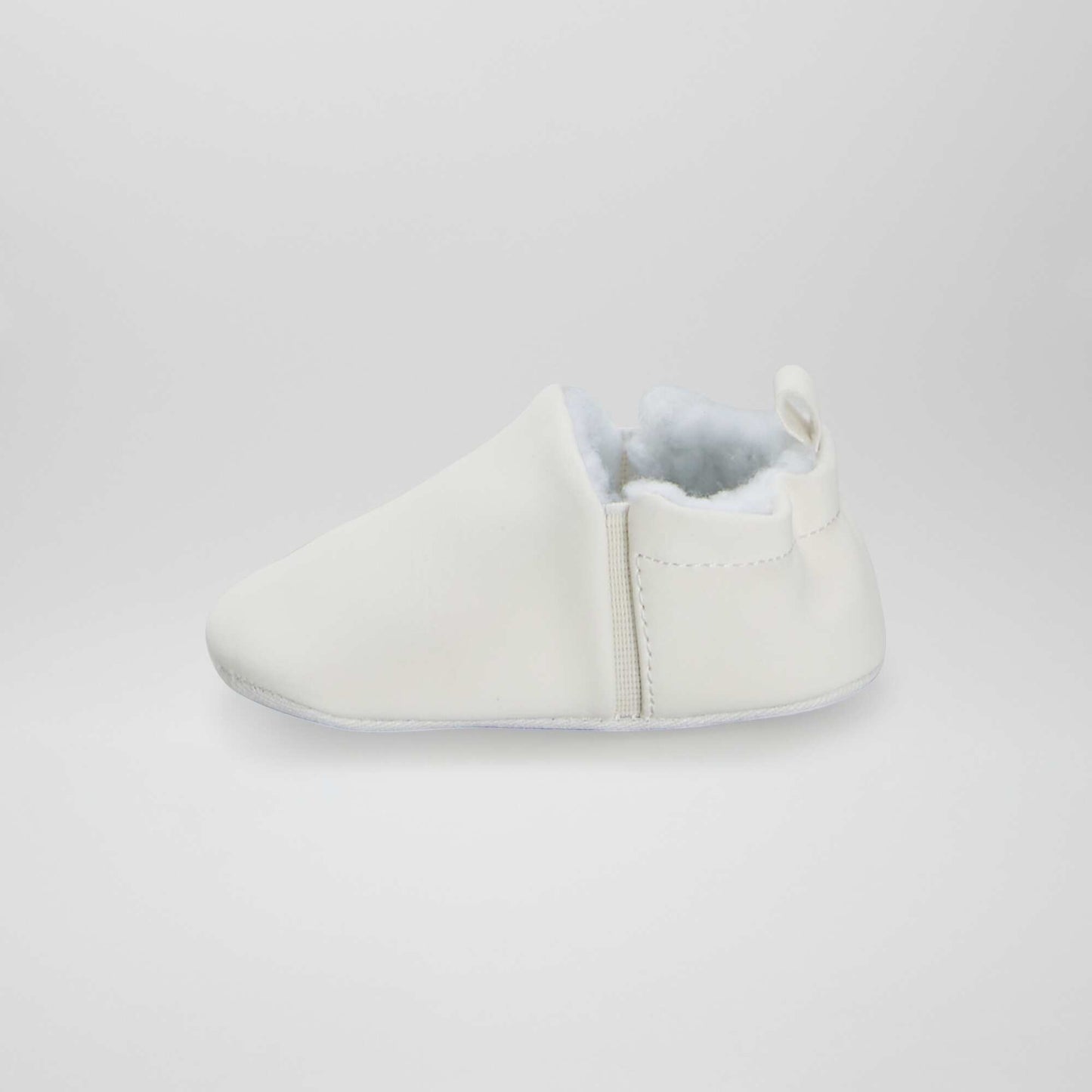 Chaussons en su dine fourr s blanc