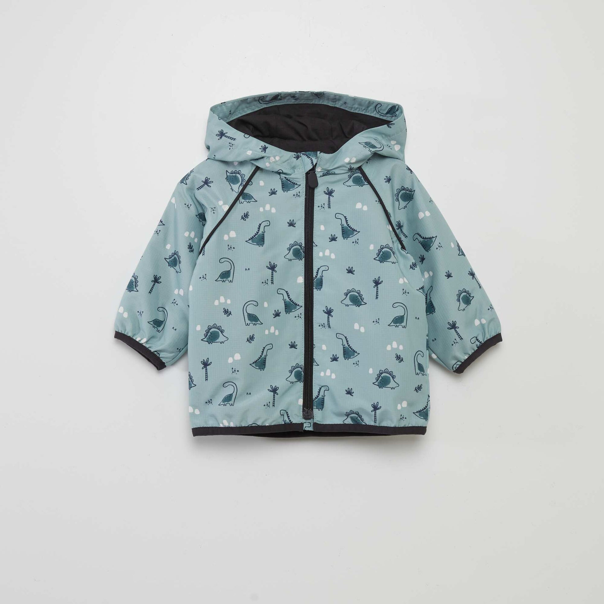 Blouson capuche zipp Vert