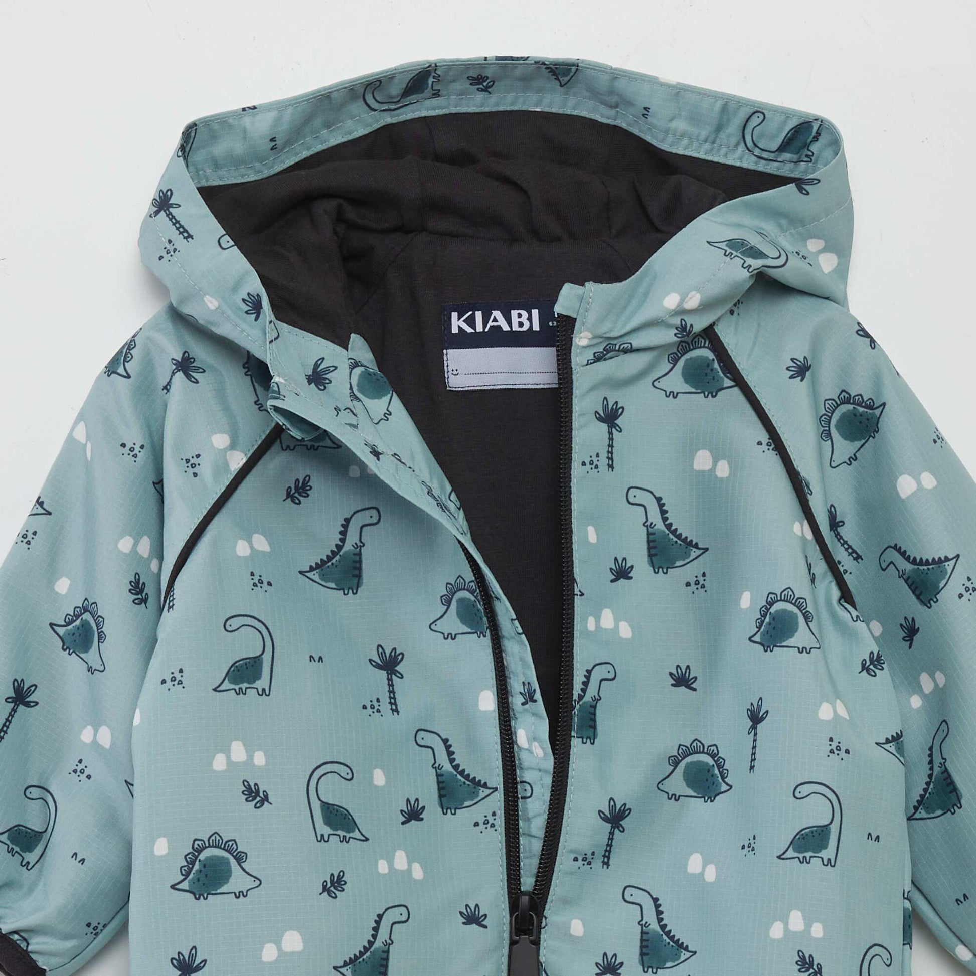 Blouson capuche zipp Vert