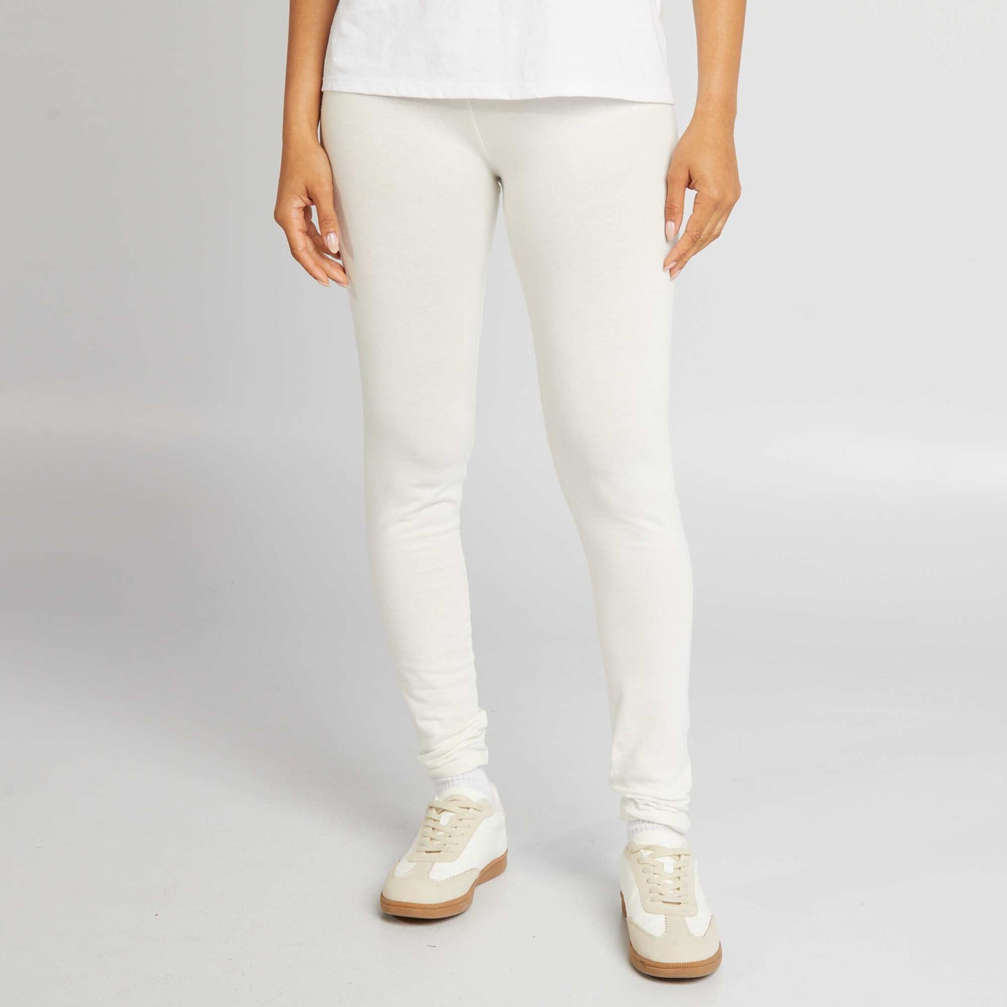 Legging basique long Blanc