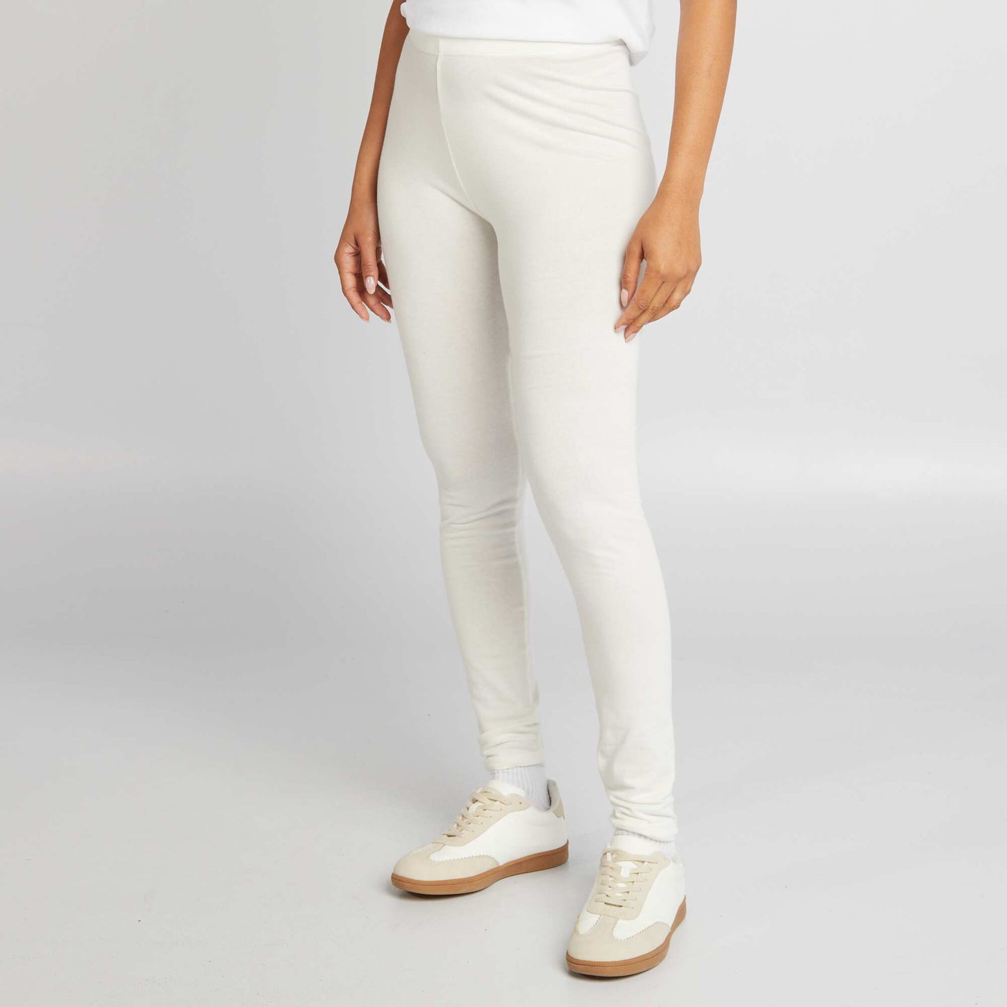 Legging basique long Blanc