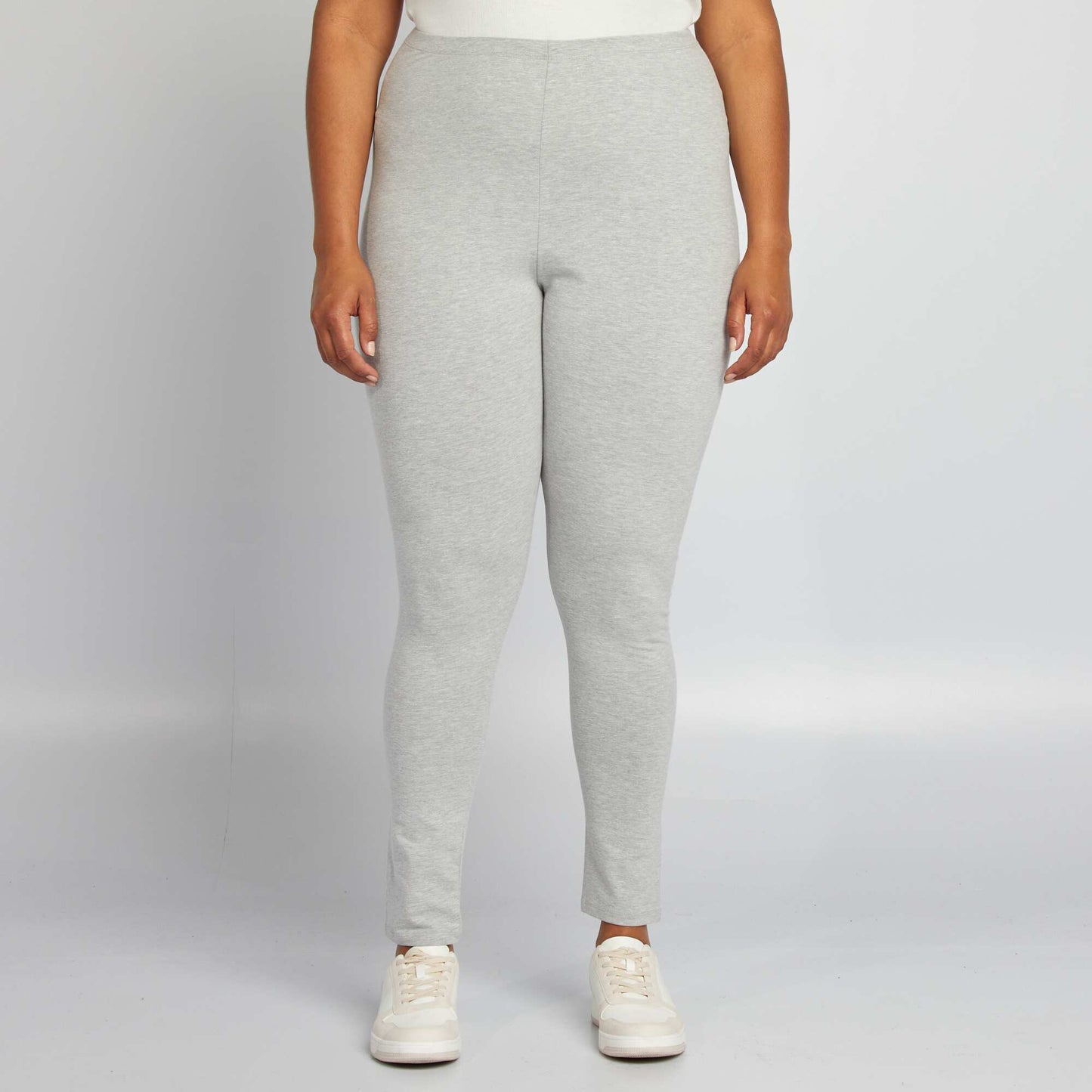 Legging long en maille stretch Gris