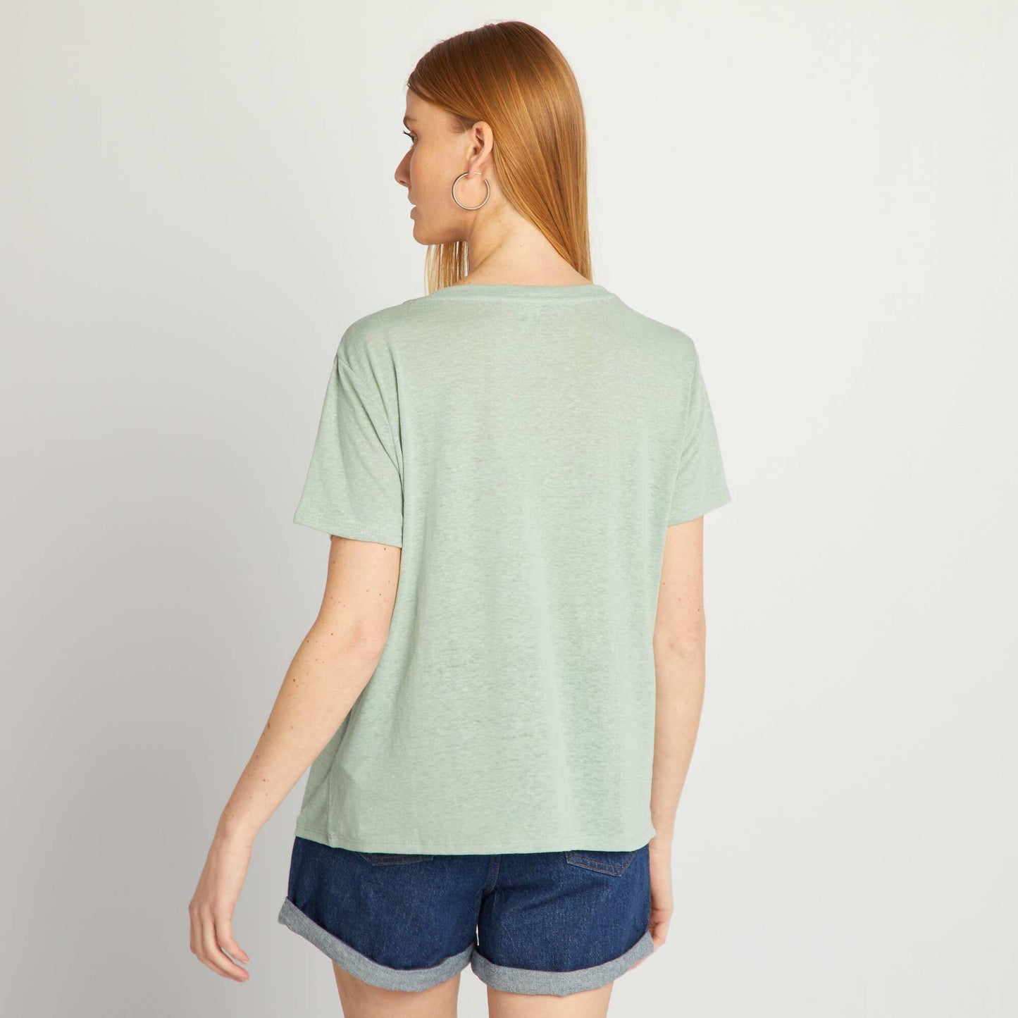 T-shirt basique manches courtes Vert