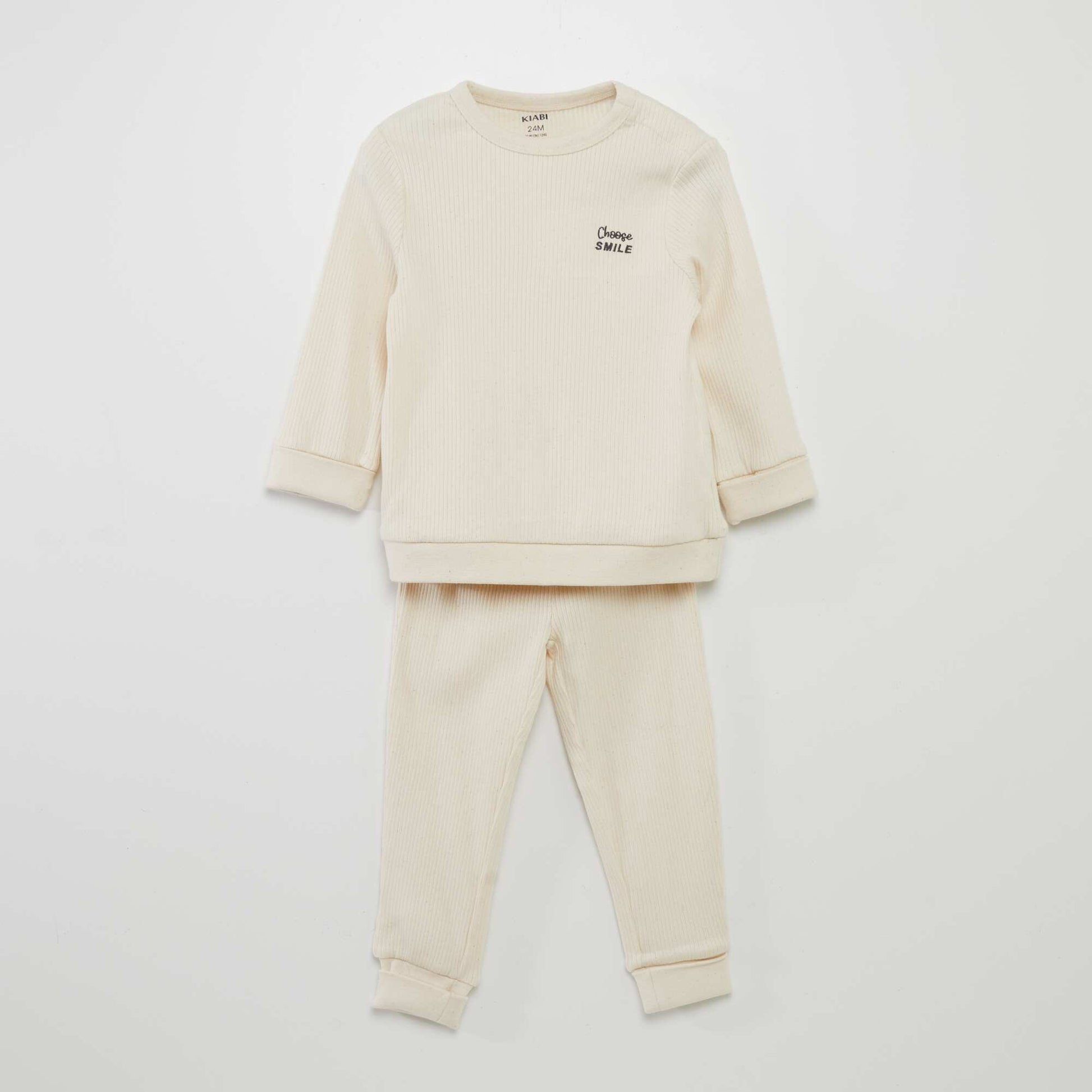 Ensemble pyjama c tel volutif - 2 pi ces Beige