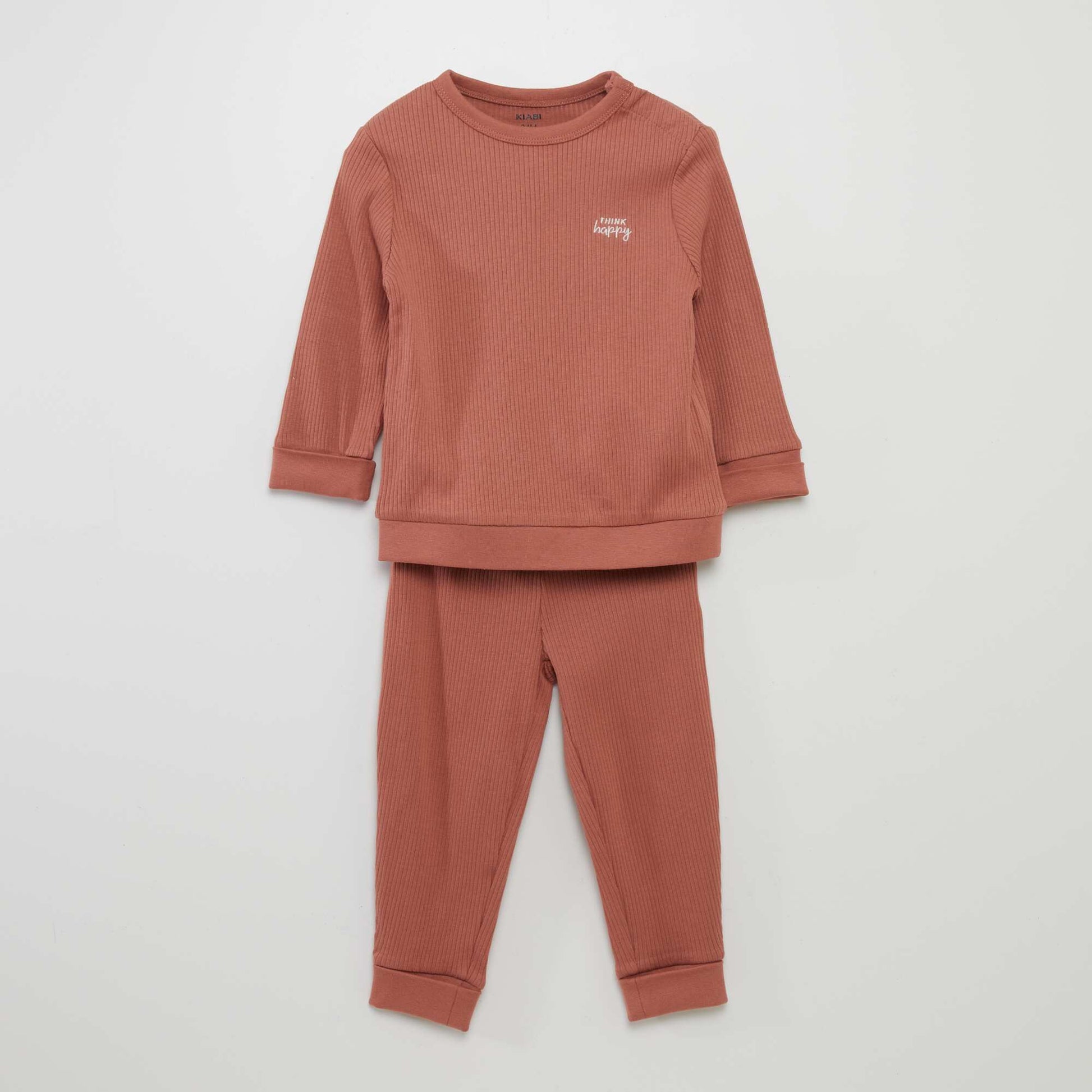 Ensemble pyjama c tel volutif - 2 pi ces Marron