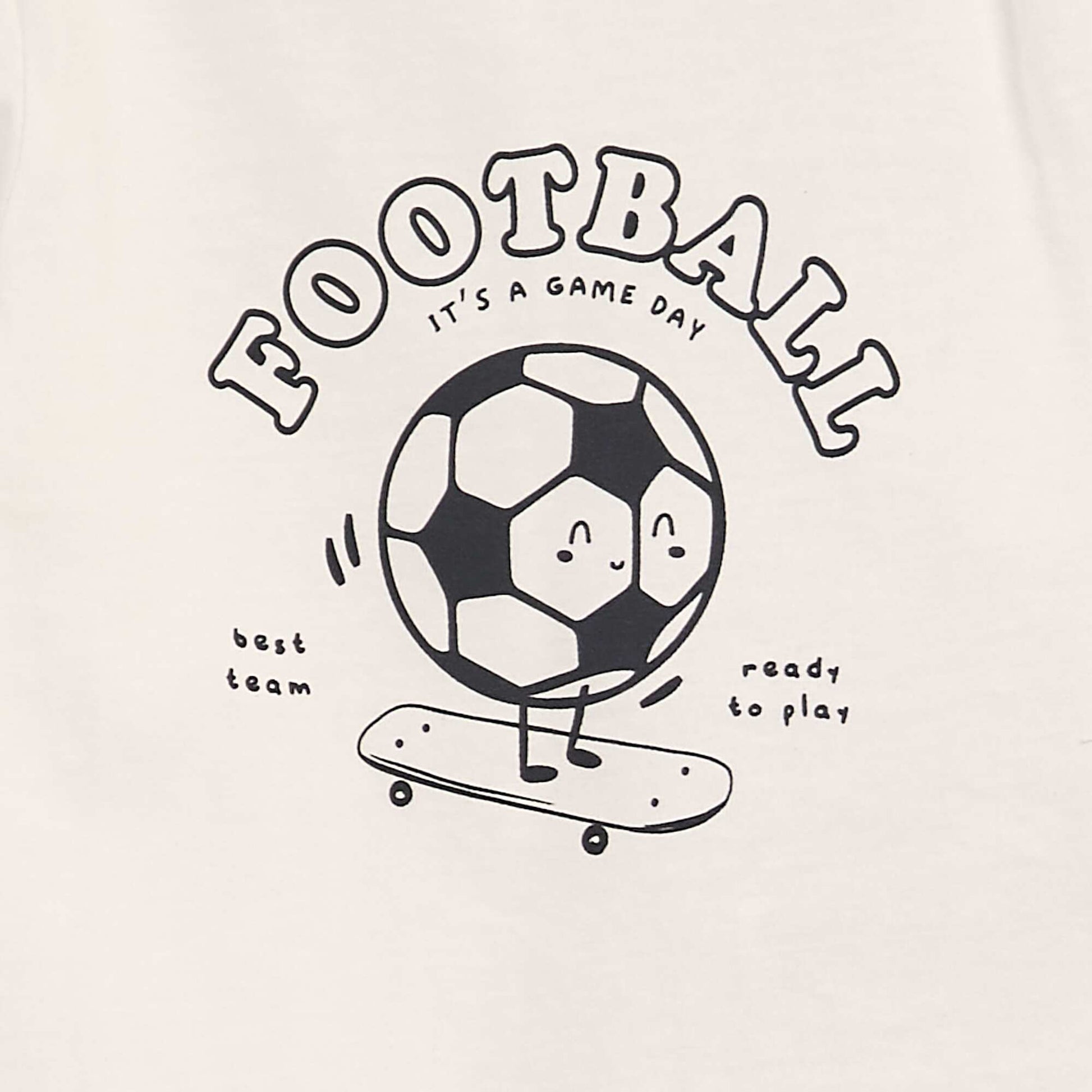 Pyjama long 2 pi ces imprim Blanc foot