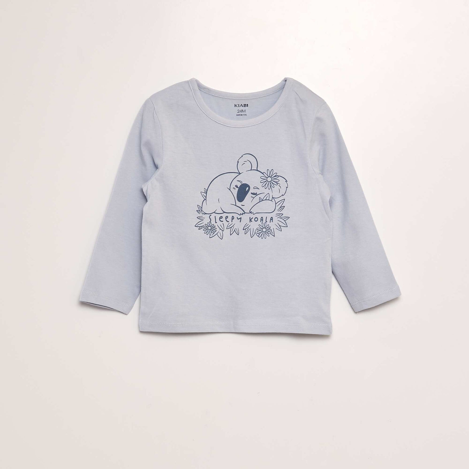 Pyjama long 2 pièces imprimé Bleu koala