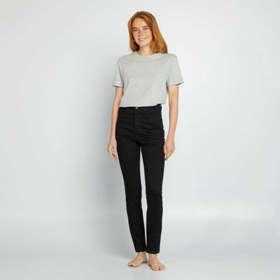 Jean skinny à taille haute - L32 NOIR