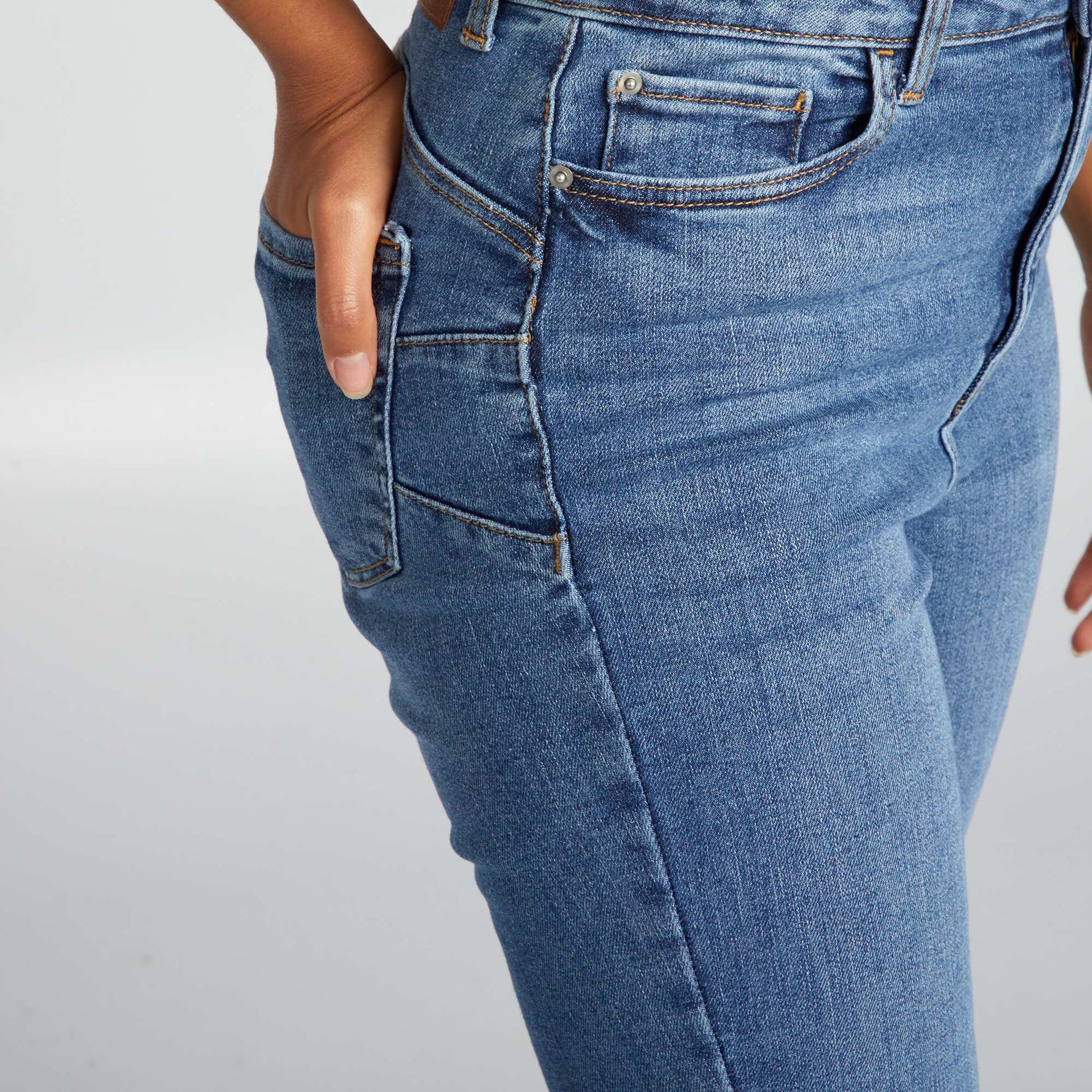 Jean skinny à taille haute - L32 BLEU MOYEN