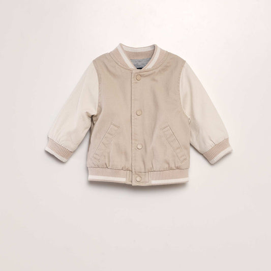 Blouson style aviateur Beige