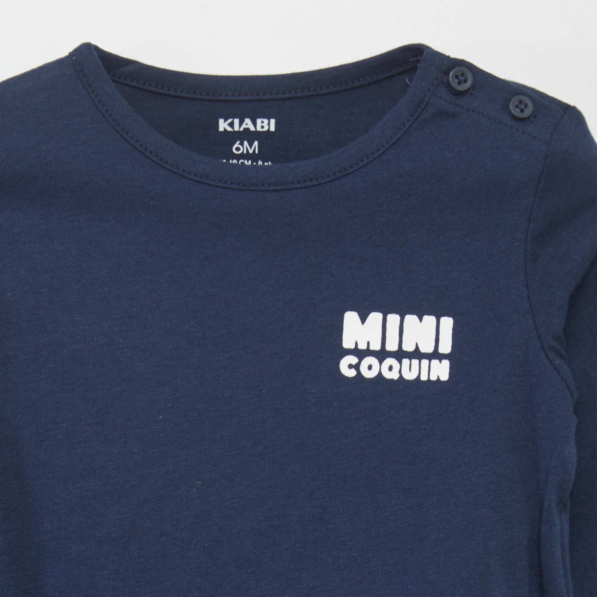 Tee-shirt message BLEU