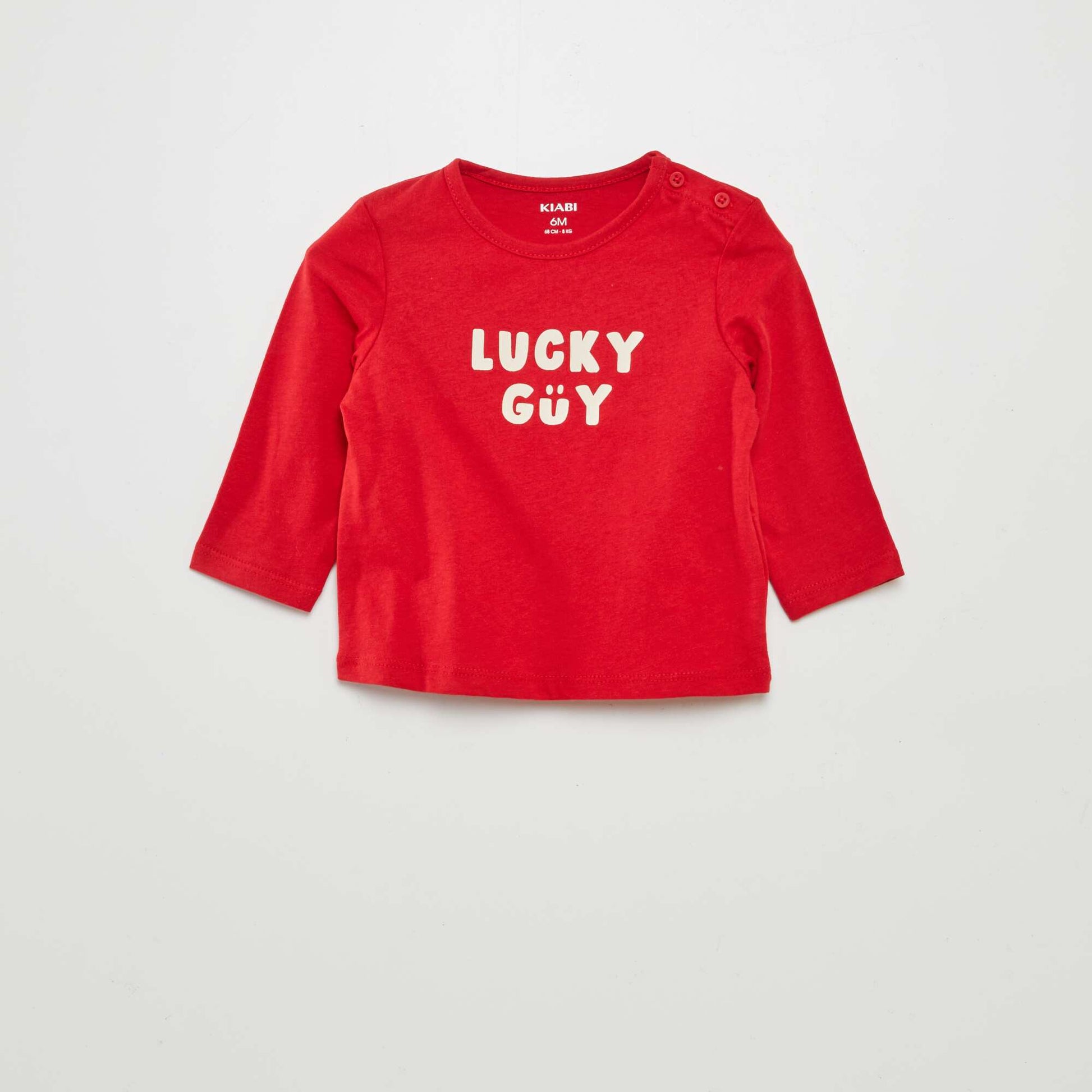 Tee-shirt à message RROUGE