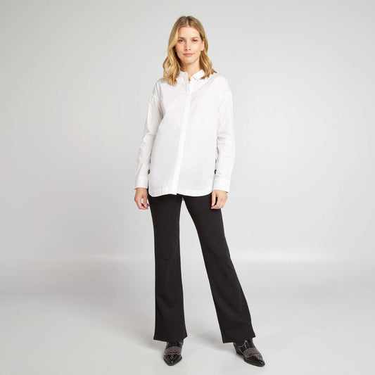 Legging bootcut de maternit noir