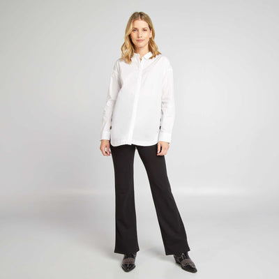 Legging bootcut de maternit noir