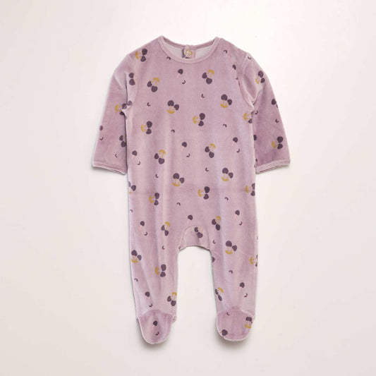 Pyjama en velours Violet