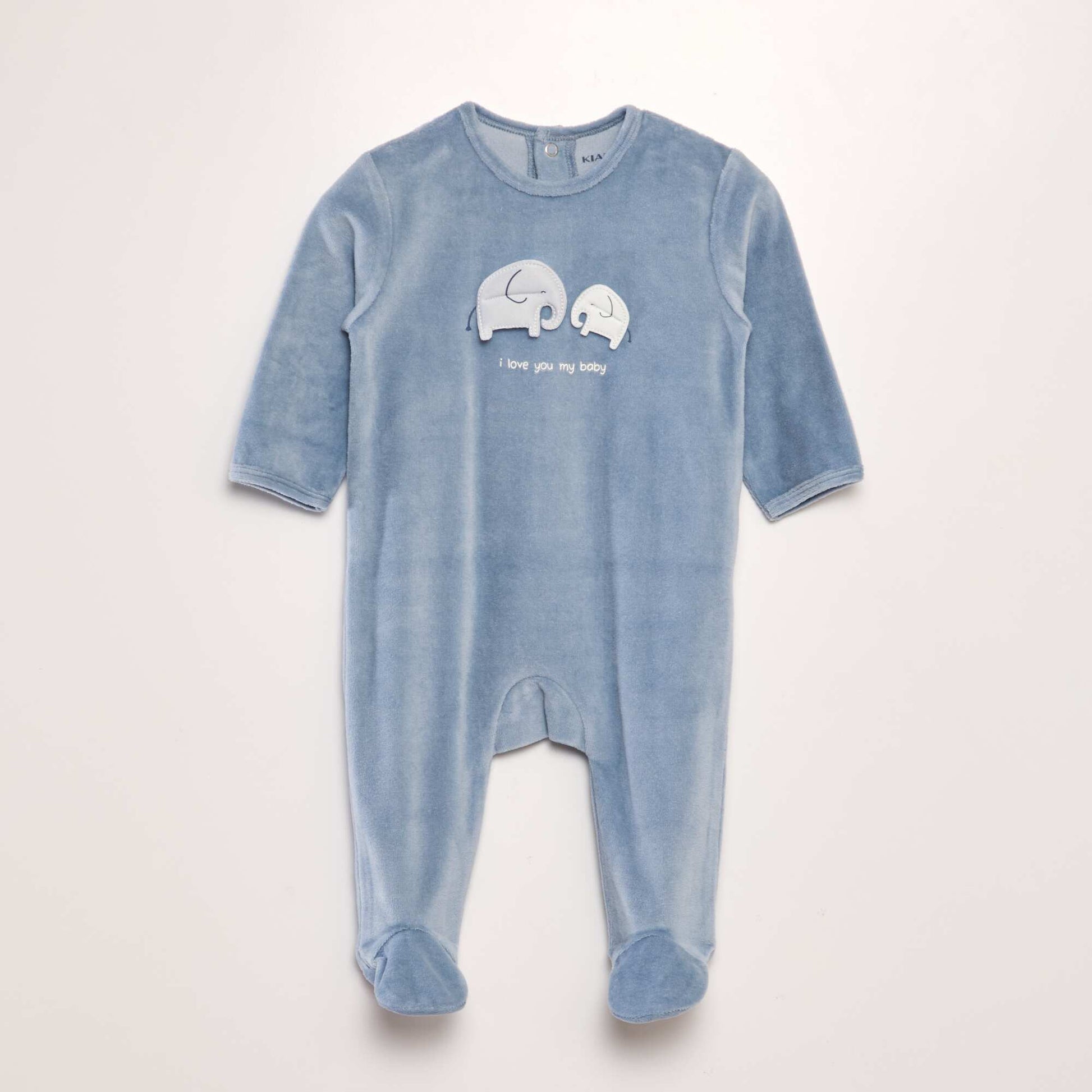 Pyjama en velours Bleu