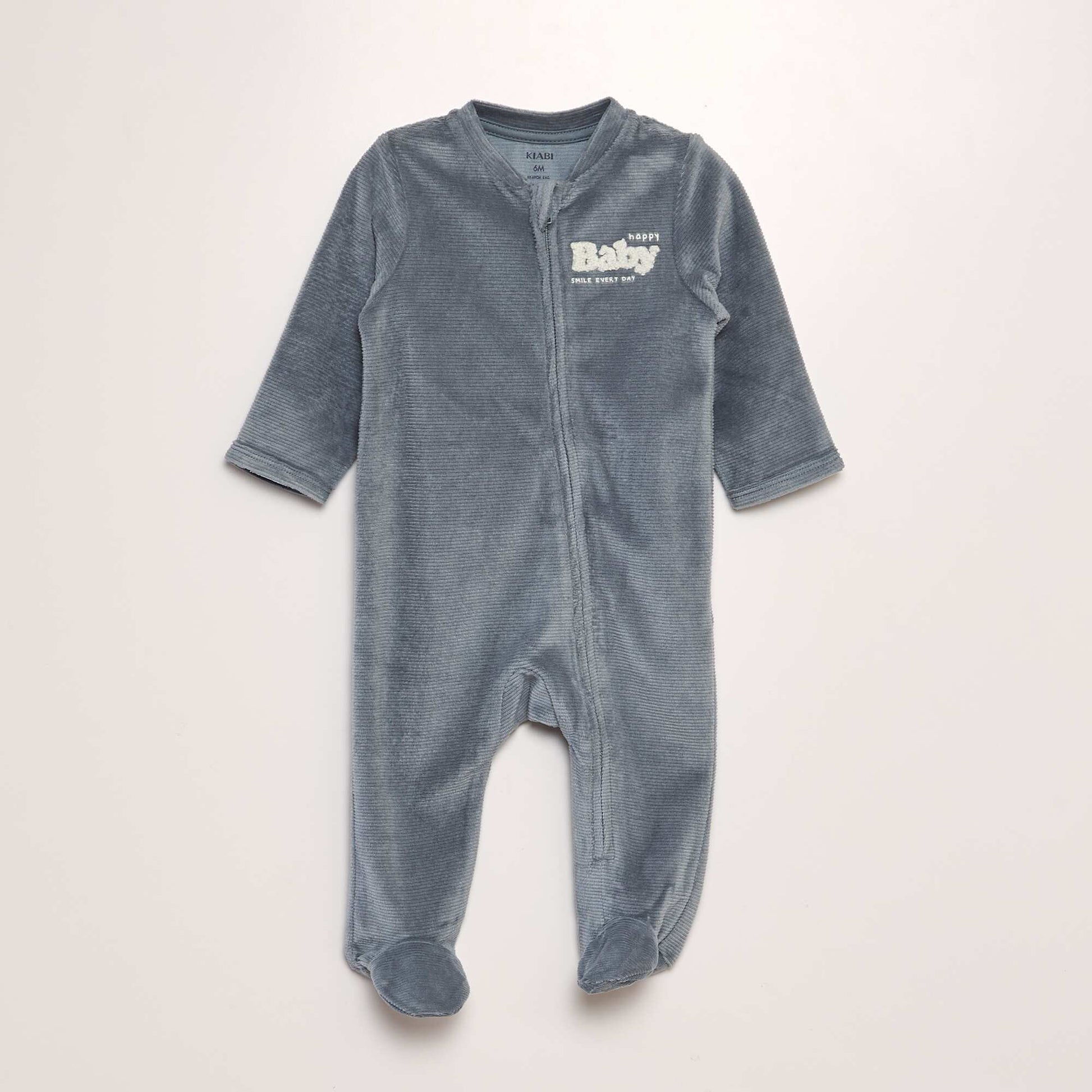 Pyjama dors-bien en velours c tel Bleu vert