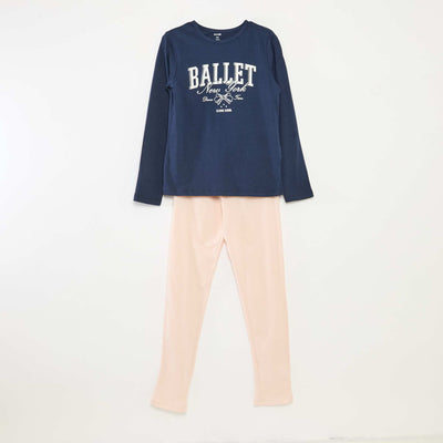 Ensemble pyjama t-shirt + pantalon - 2 pièces BLEU