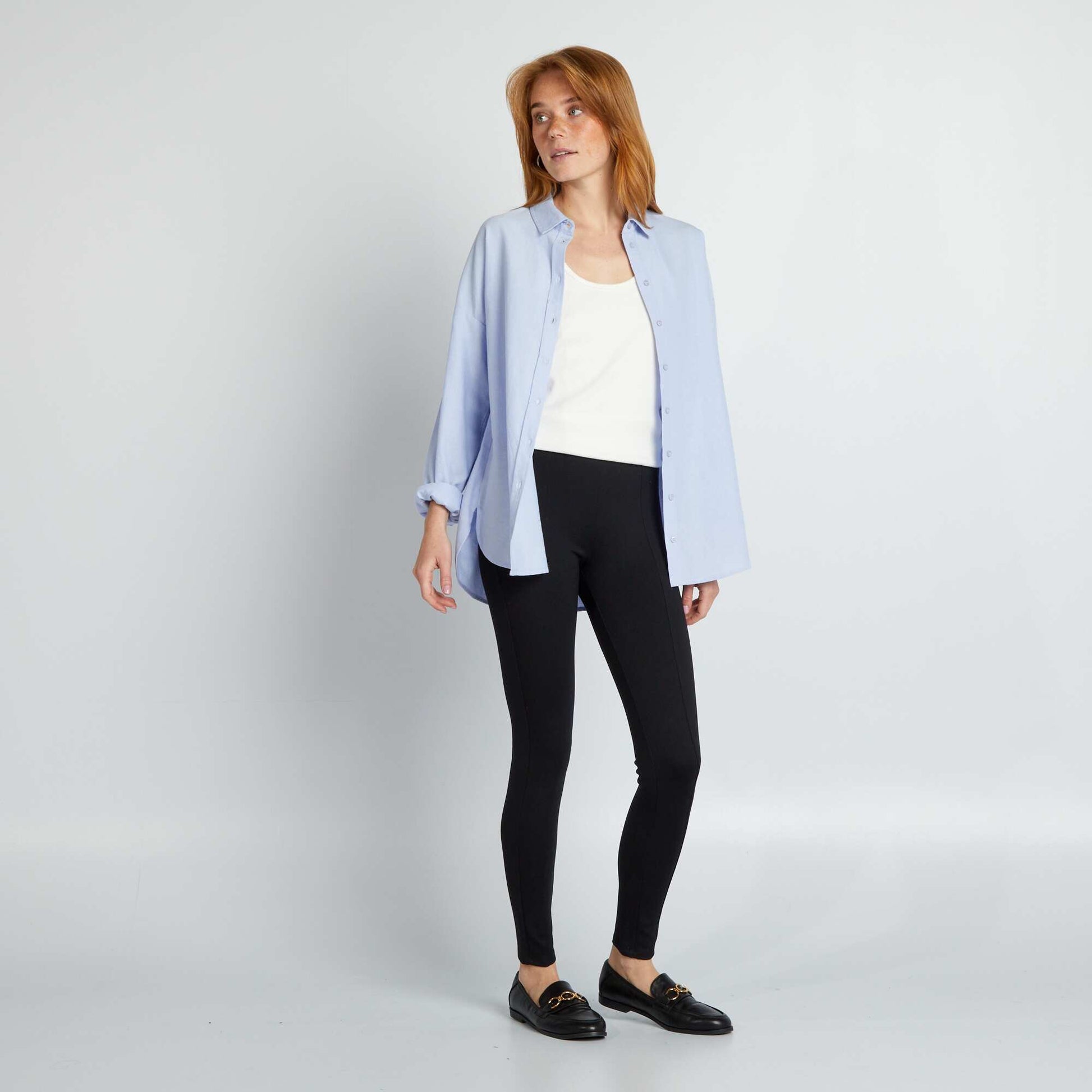 Legging long en maille milano NOIR