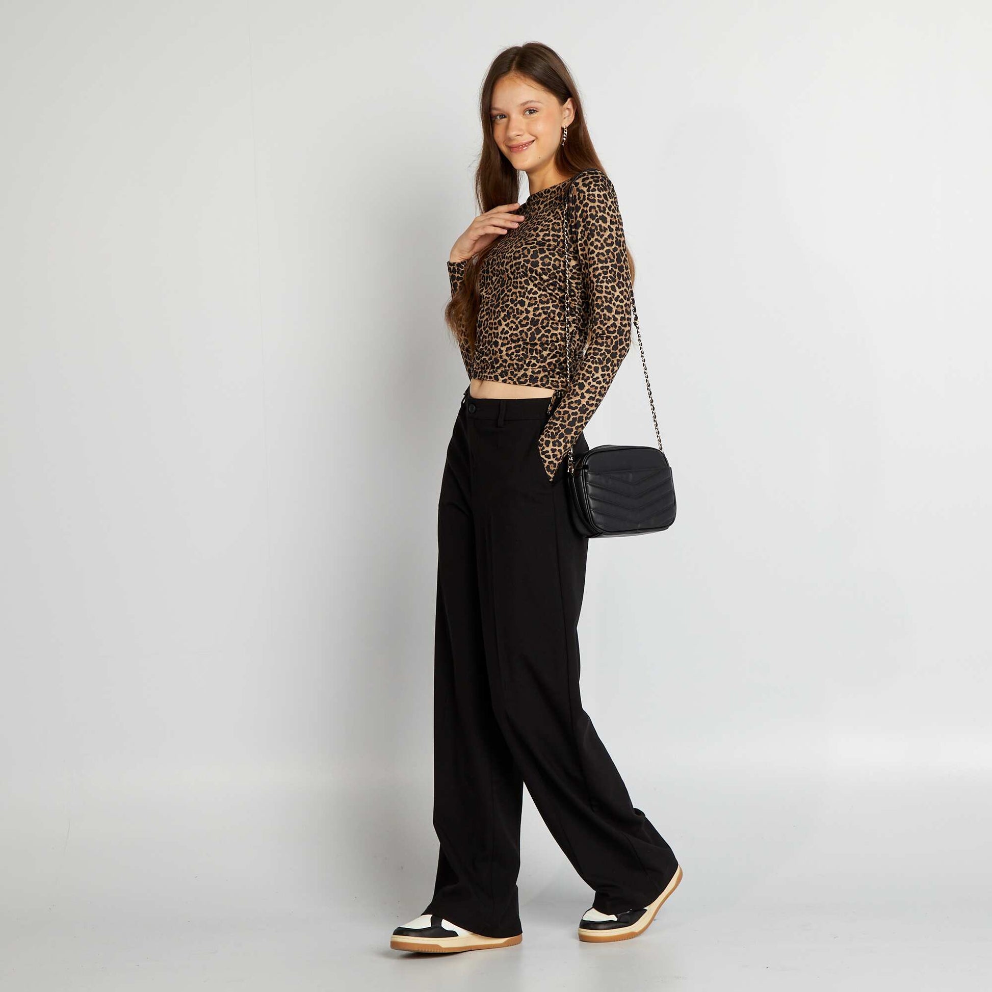 Pantalon large ray noir