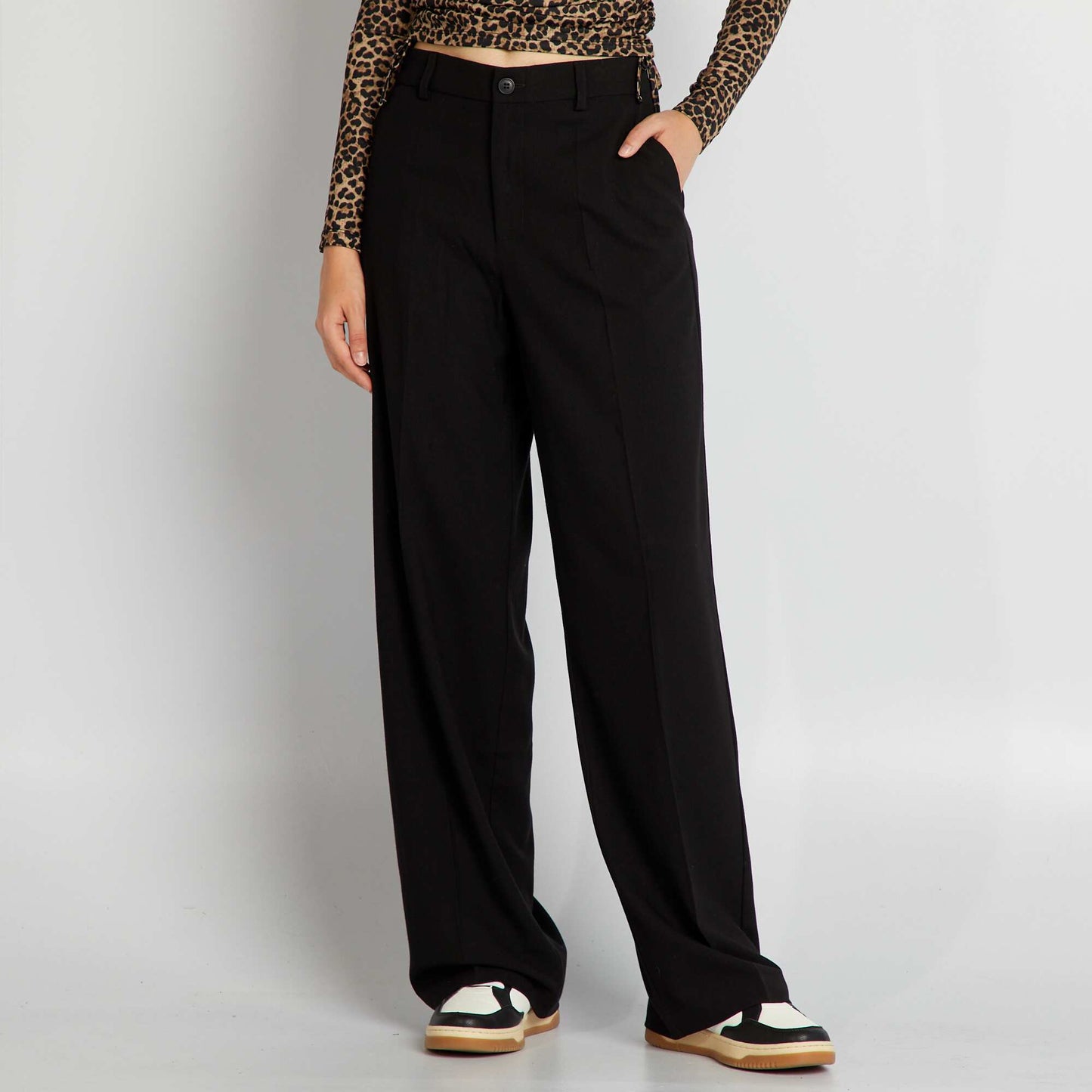 Pantalon large ray  noir