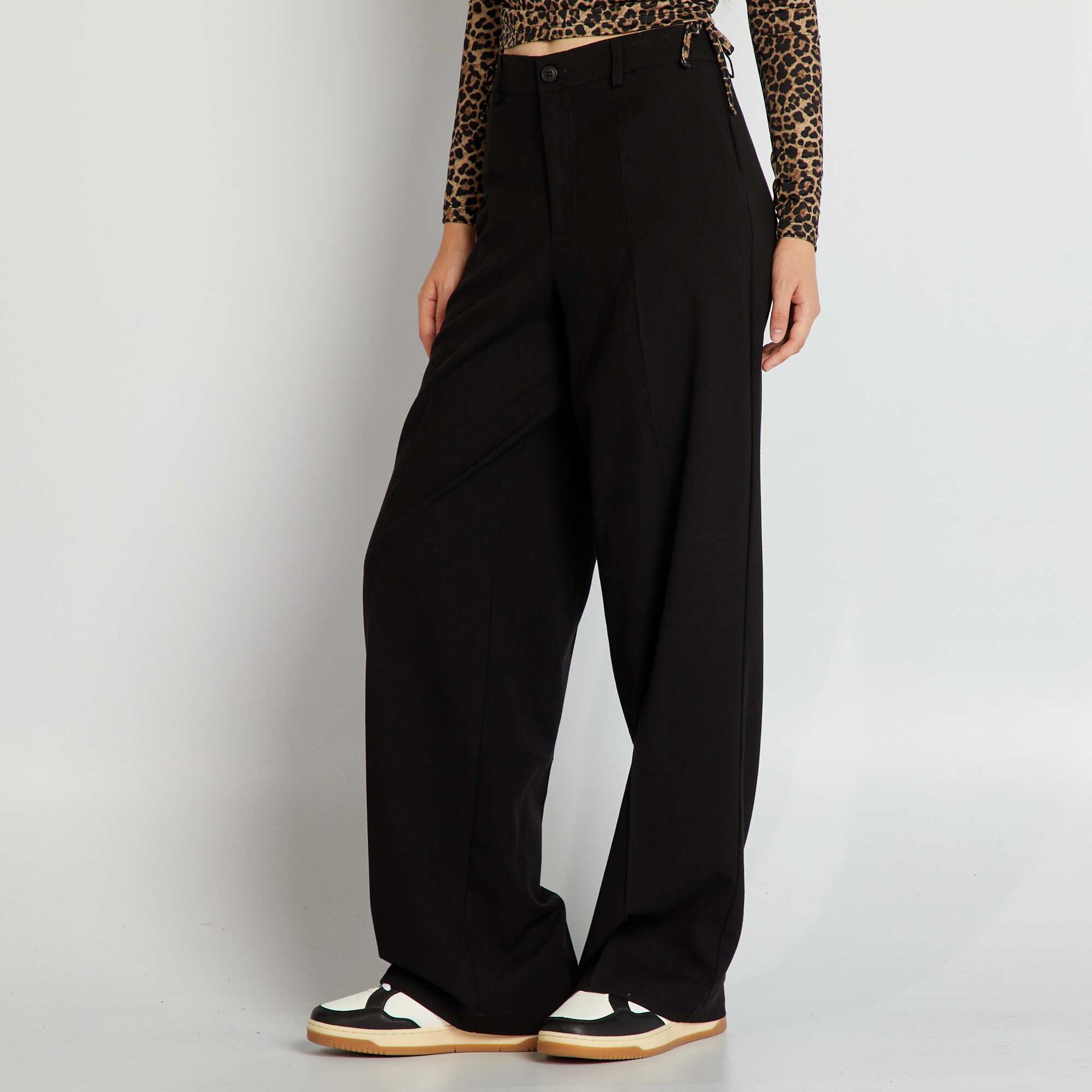 Pantalon large ray noir
