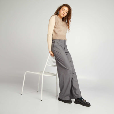 Pantalon large ray Gris