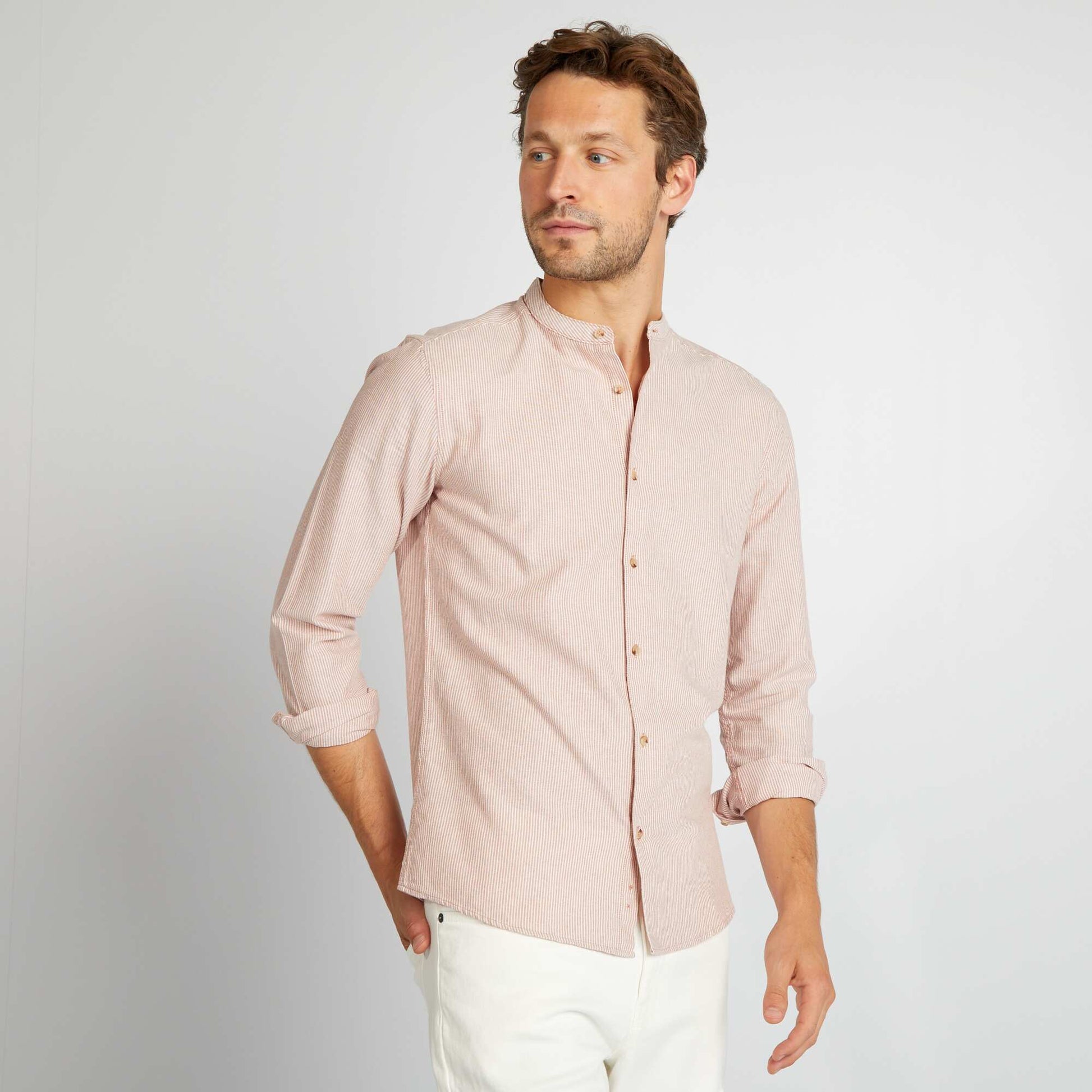 Chemise ray e col mao Rouge