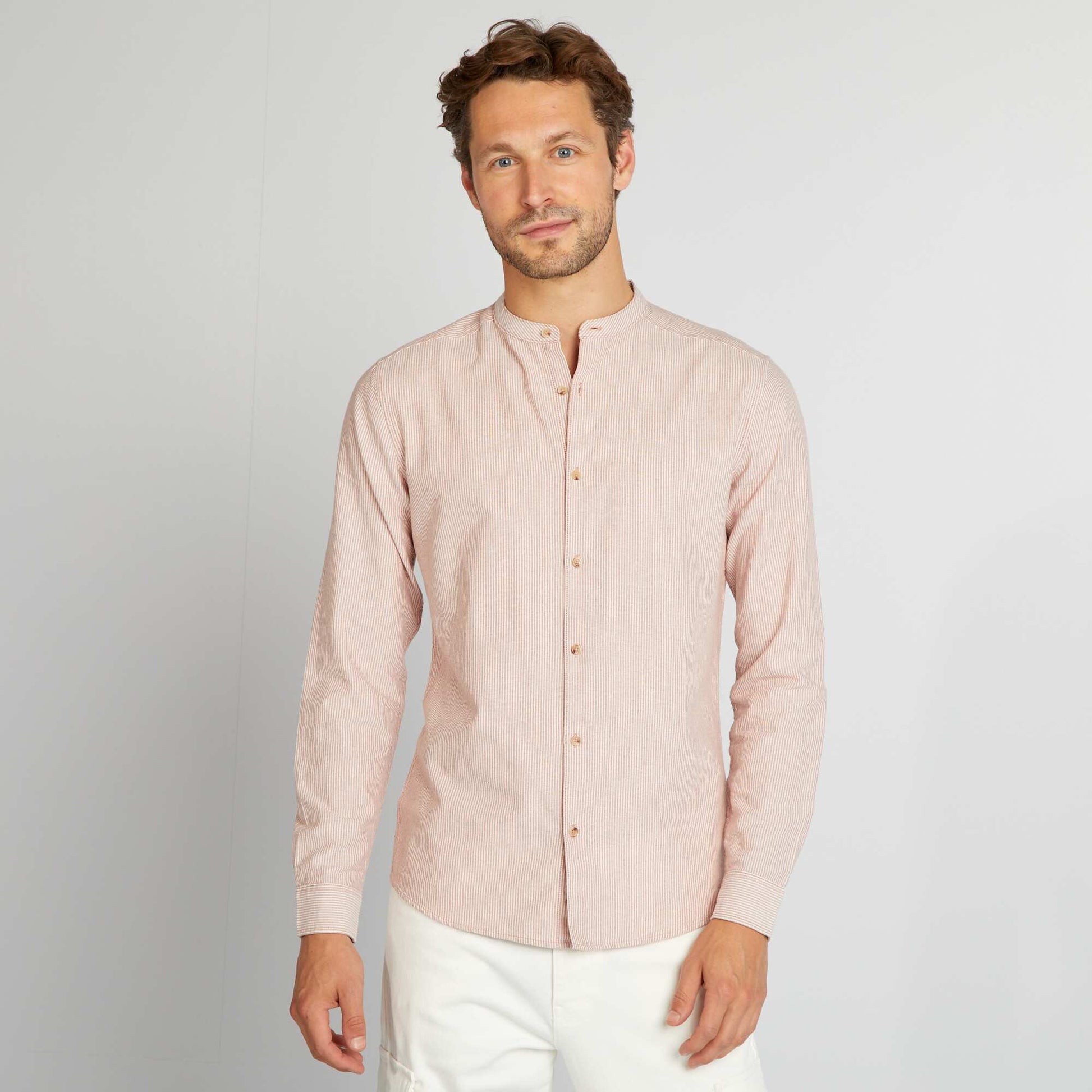 Chemise ray e col mao Rouge