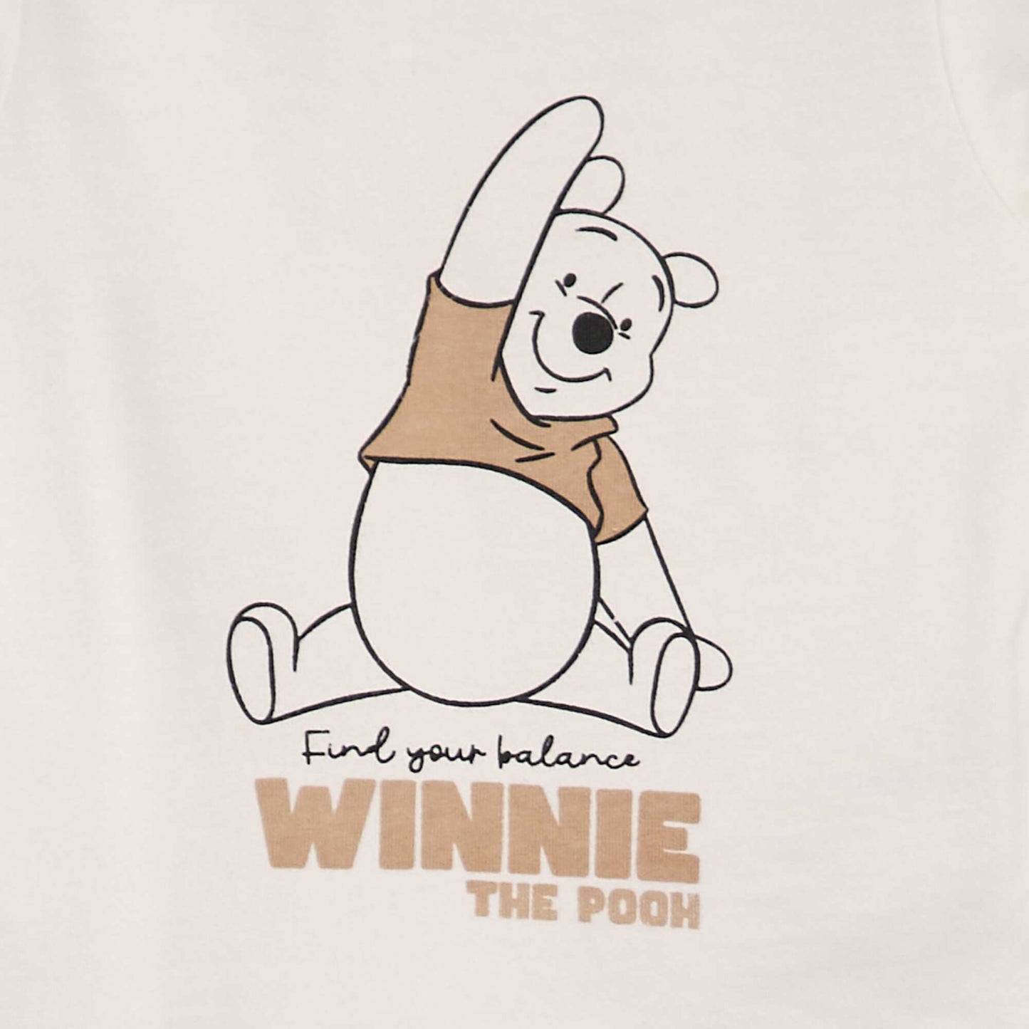 Ensemble 'Winnie' t-shirt + sweat + pantalon - 3 pi ces Beige