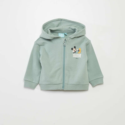 Sweat zipp capuche 'Mickey' de 'Disney' Blanc