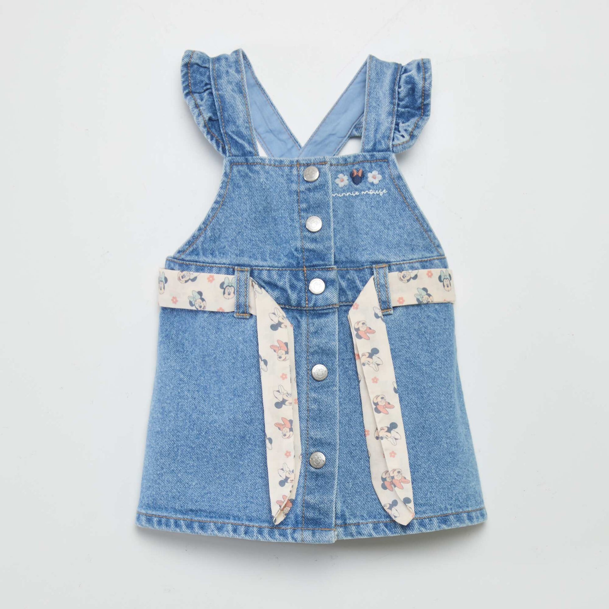 Robe salopette en jean 'Minnie' 'Disney' Bleu