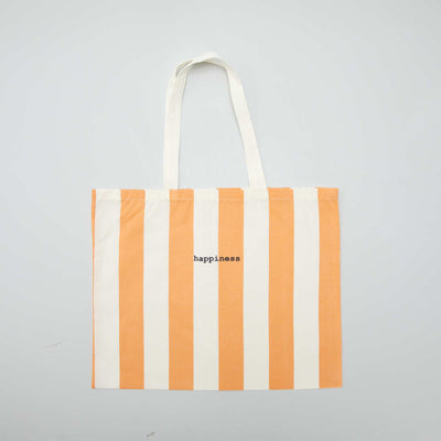 Tote bag rayures Orange