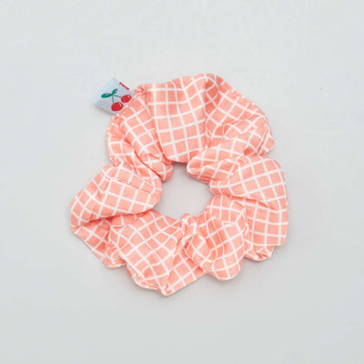 Chouchou lastiqu carreaux Rouge