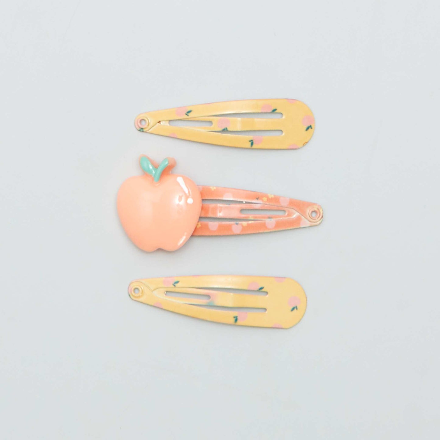 Lot pour cheveux -  lastique + pinces Orange