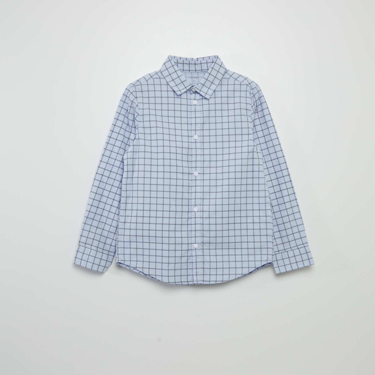 Chemise en popeline imprim e Bleu ciel