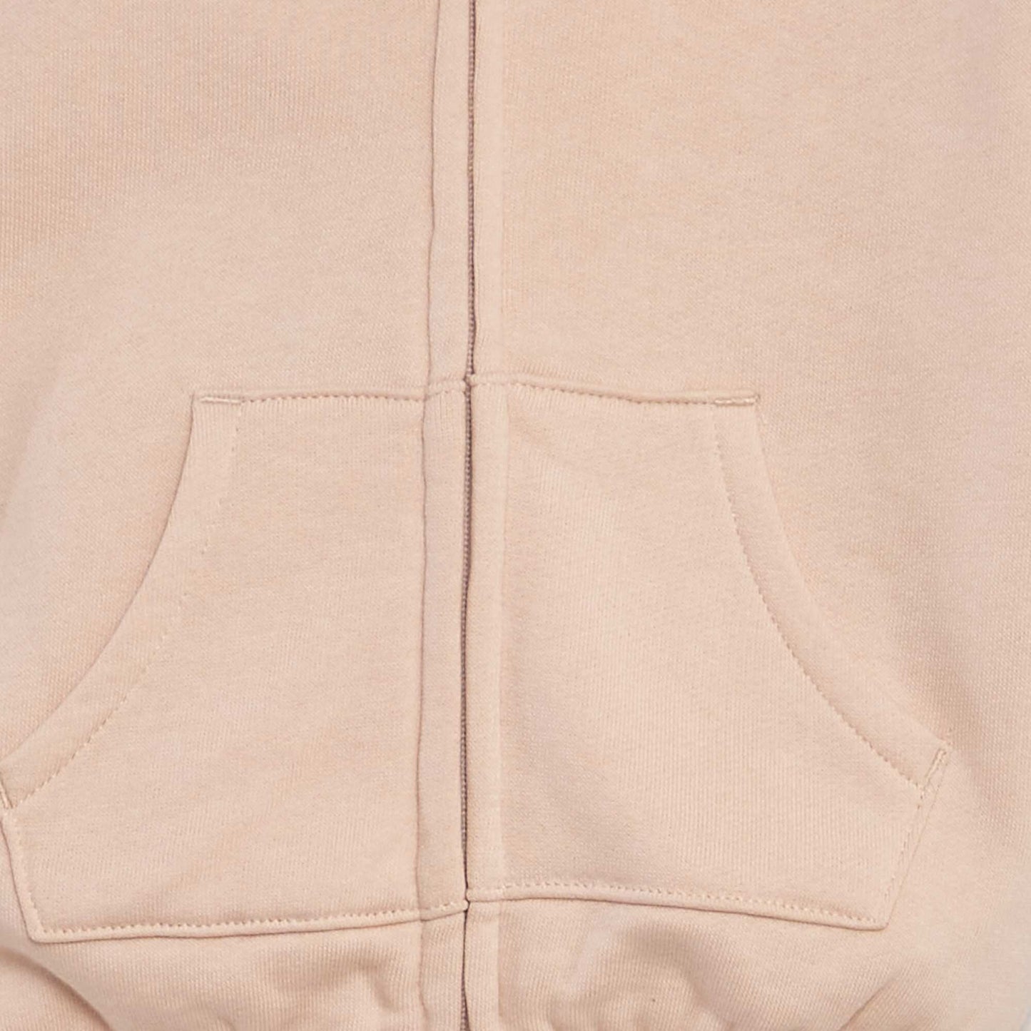 Sweat en molleton gratté (doux et chaud) Beige