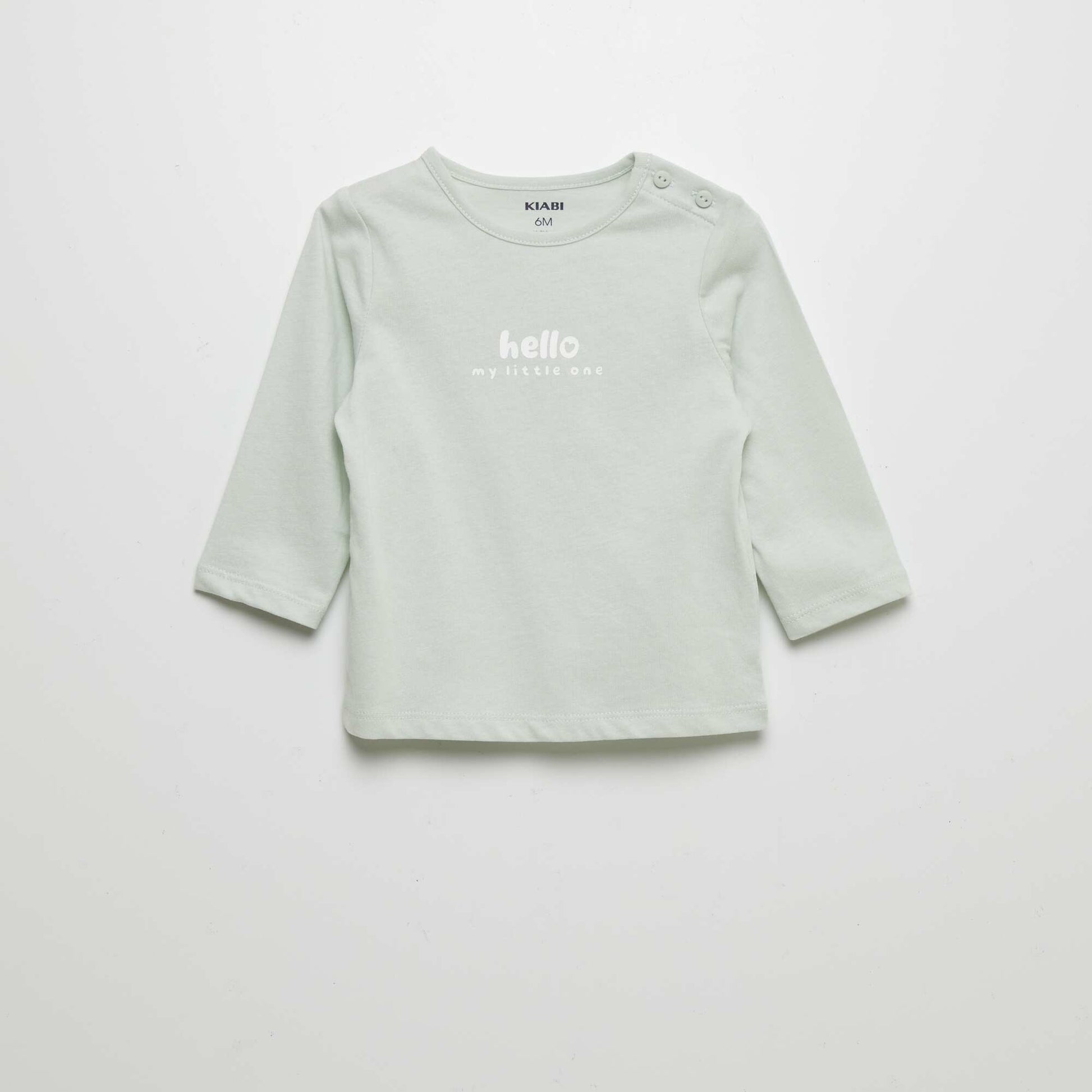 Tee-shirt à message Vert