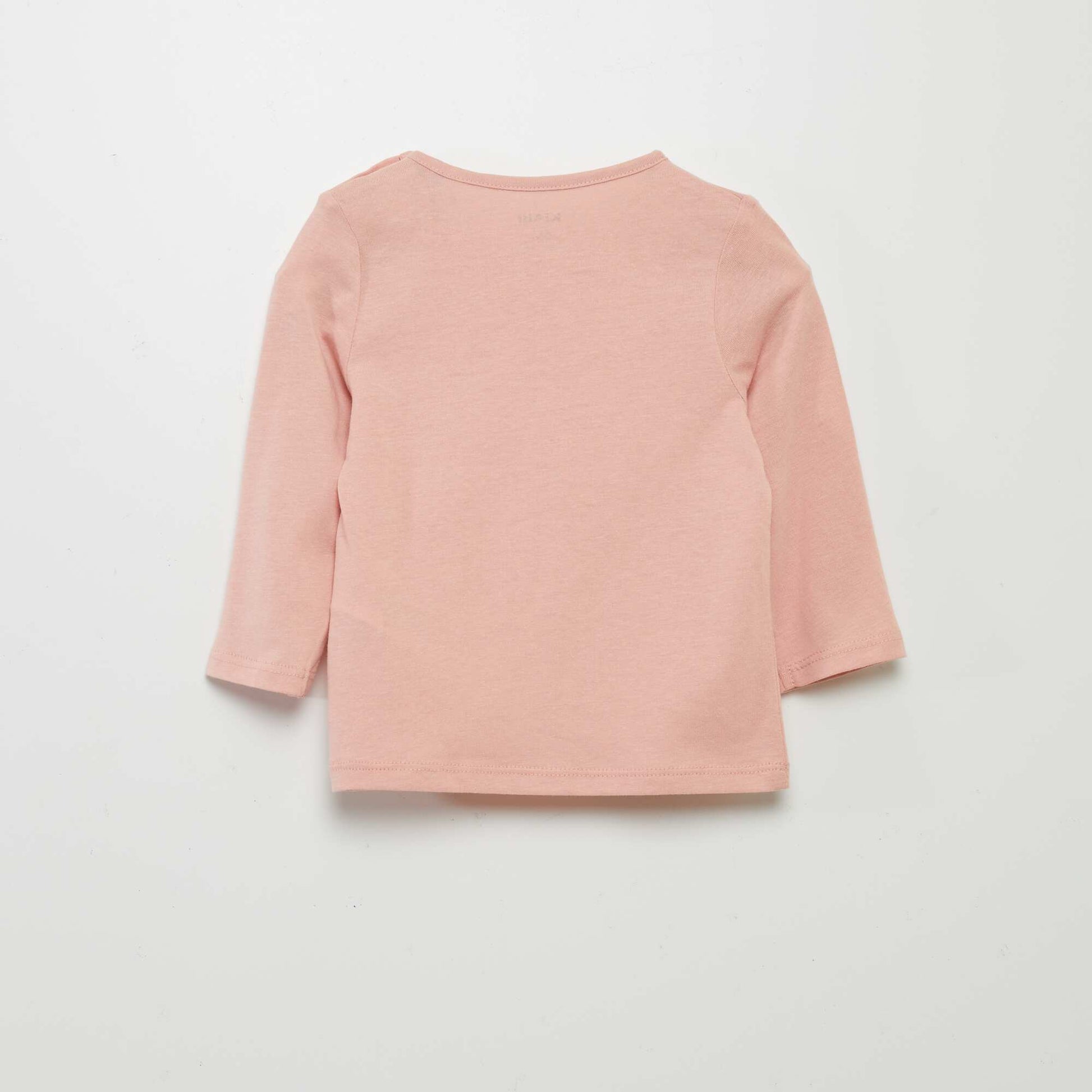 Tee-shirt message Vieux rose
