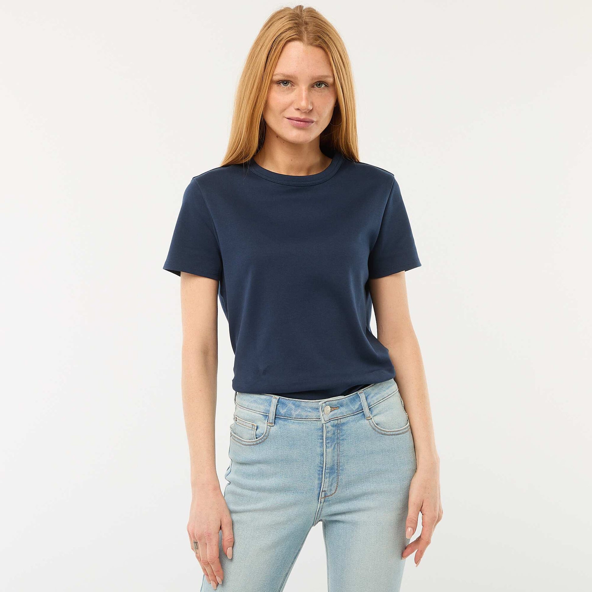 T-shirt en coton épais BLEU