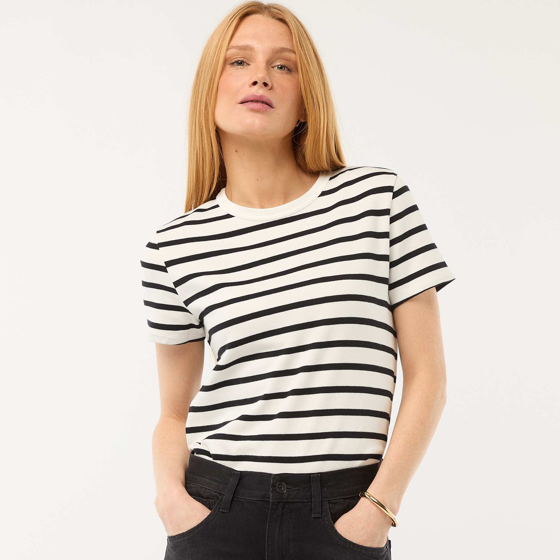 T-shirt en coton épais BLEU
