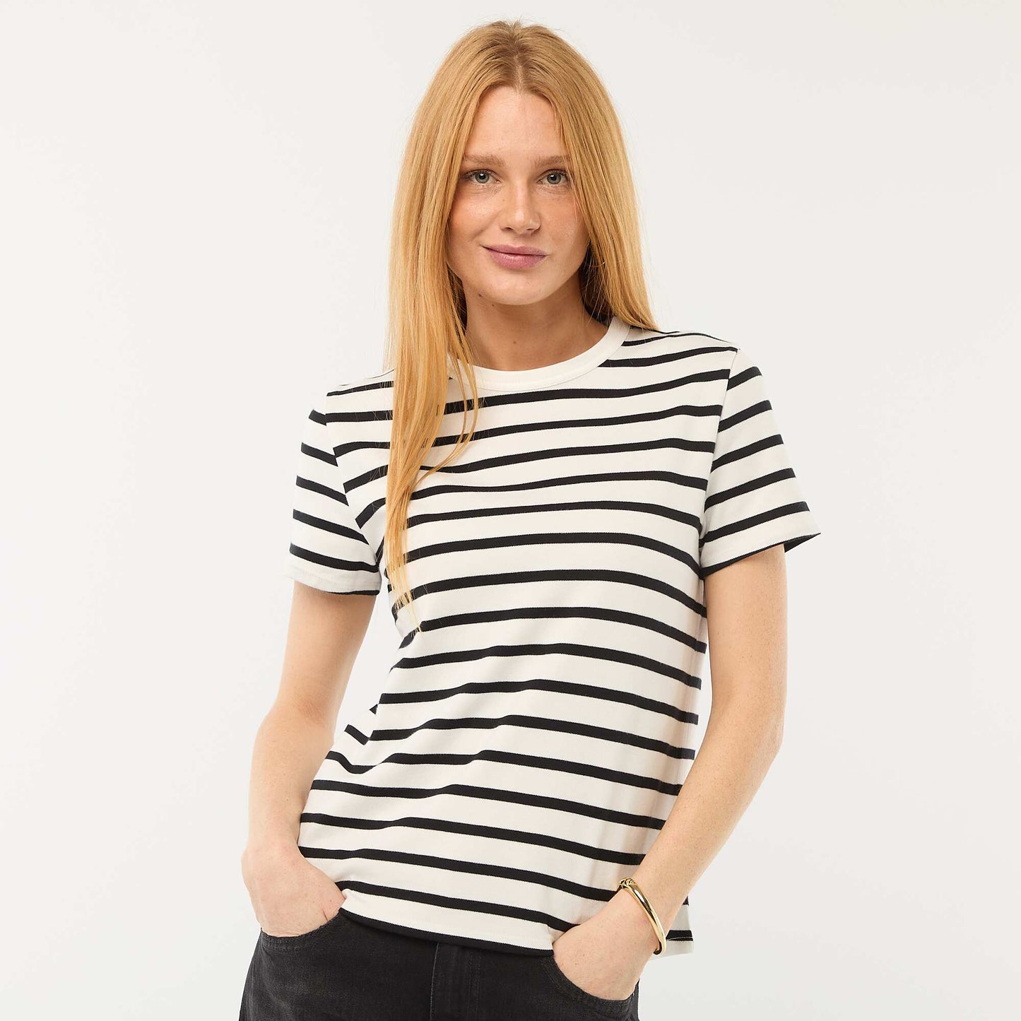 T-shirt en coton épais BLEU