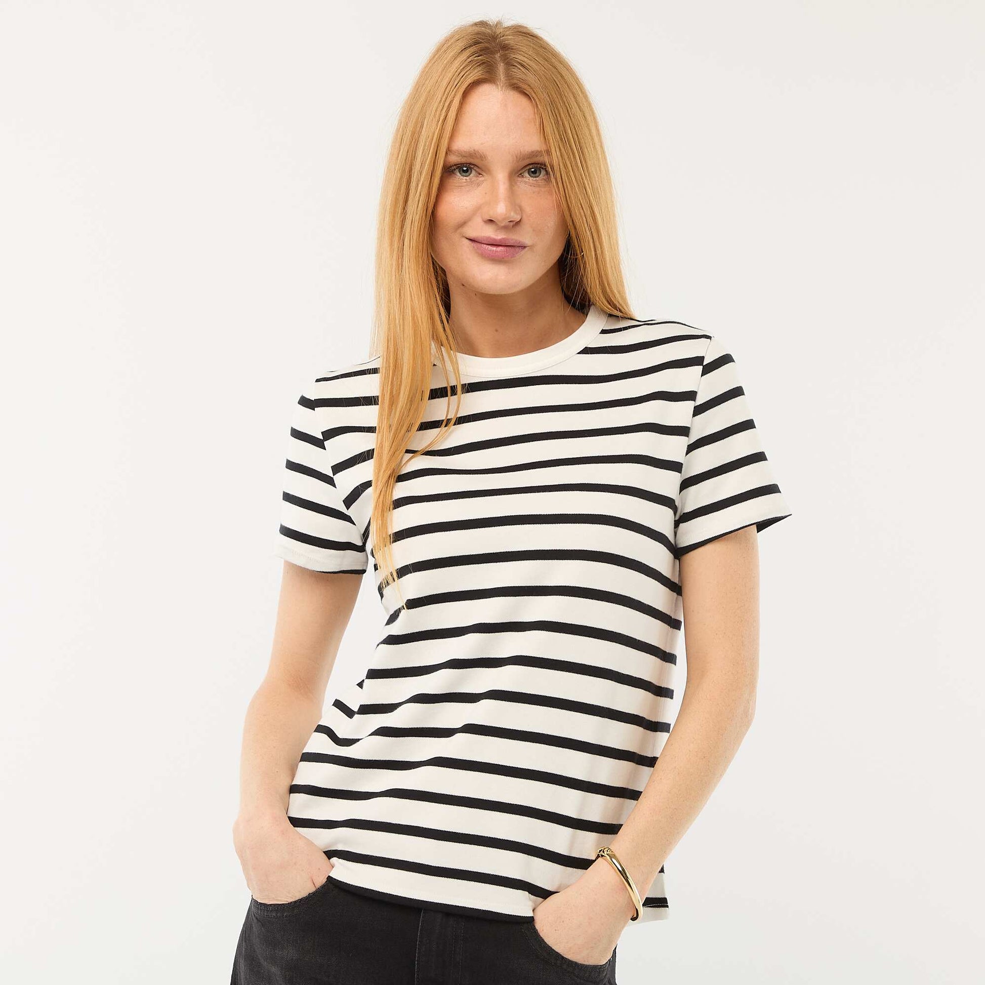 T-shirt en coton épais BLEU