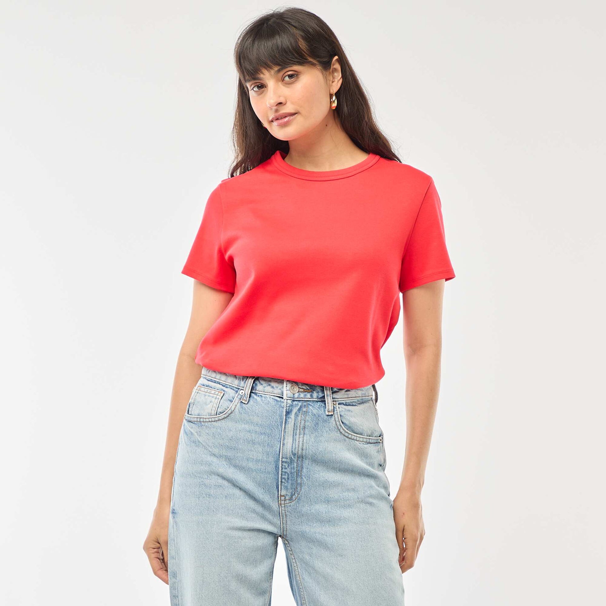 T-shirt en coton épais ROUGE
