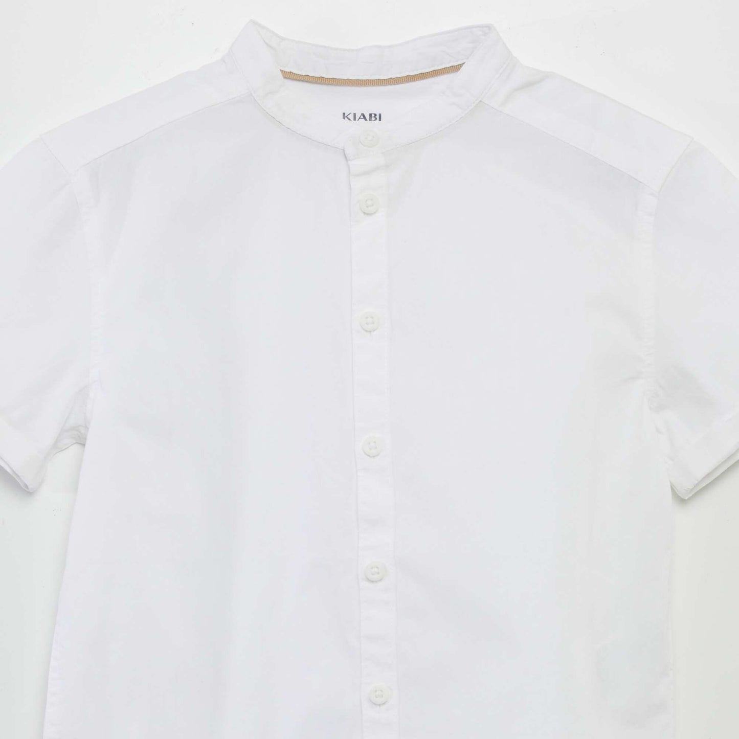 Chemise col mao blanc