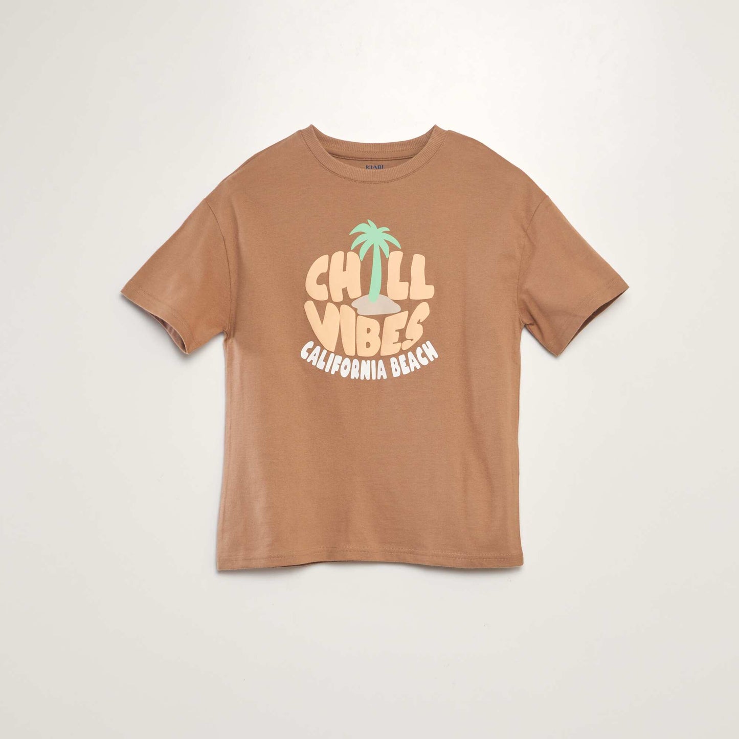 Tee-shirt imprim Marron