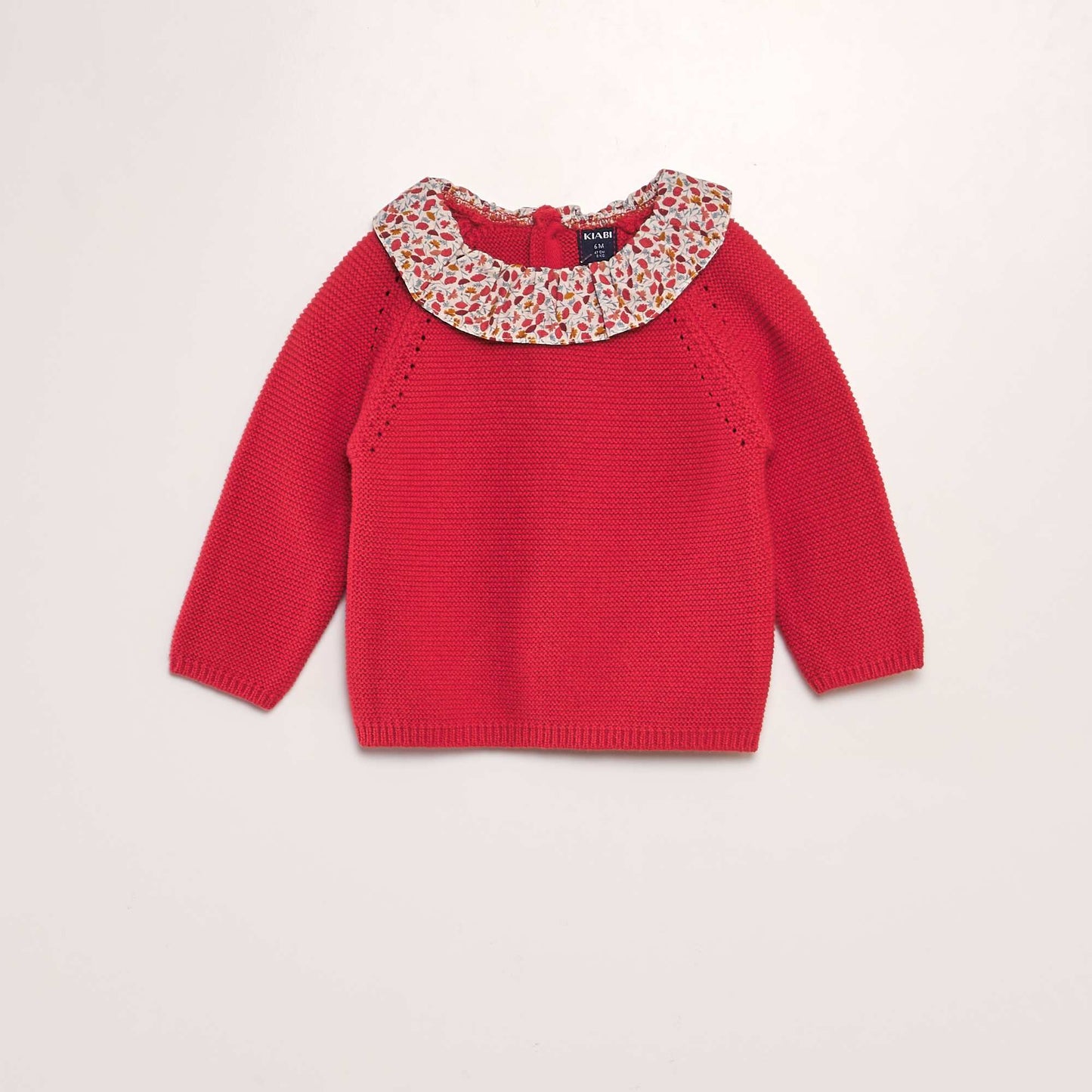 Pull en point mousse Rouge