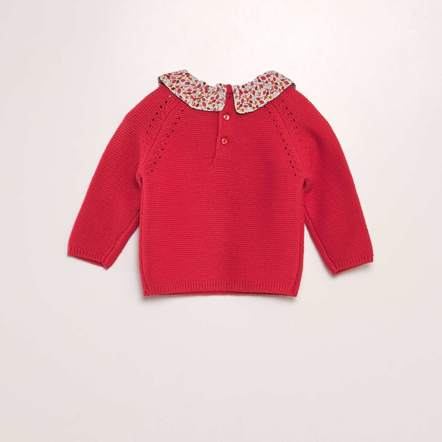 Pull en point mousse Rouge