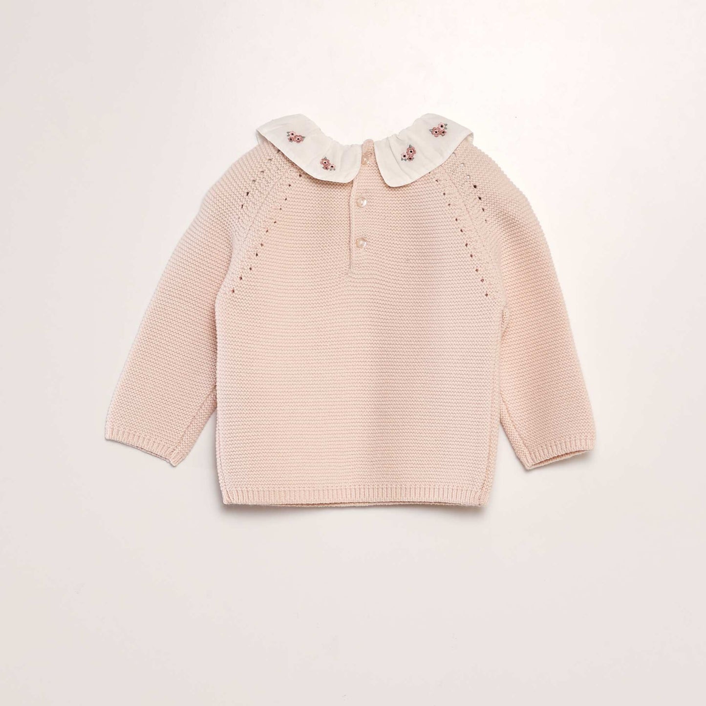 Pull en point mousse Rose