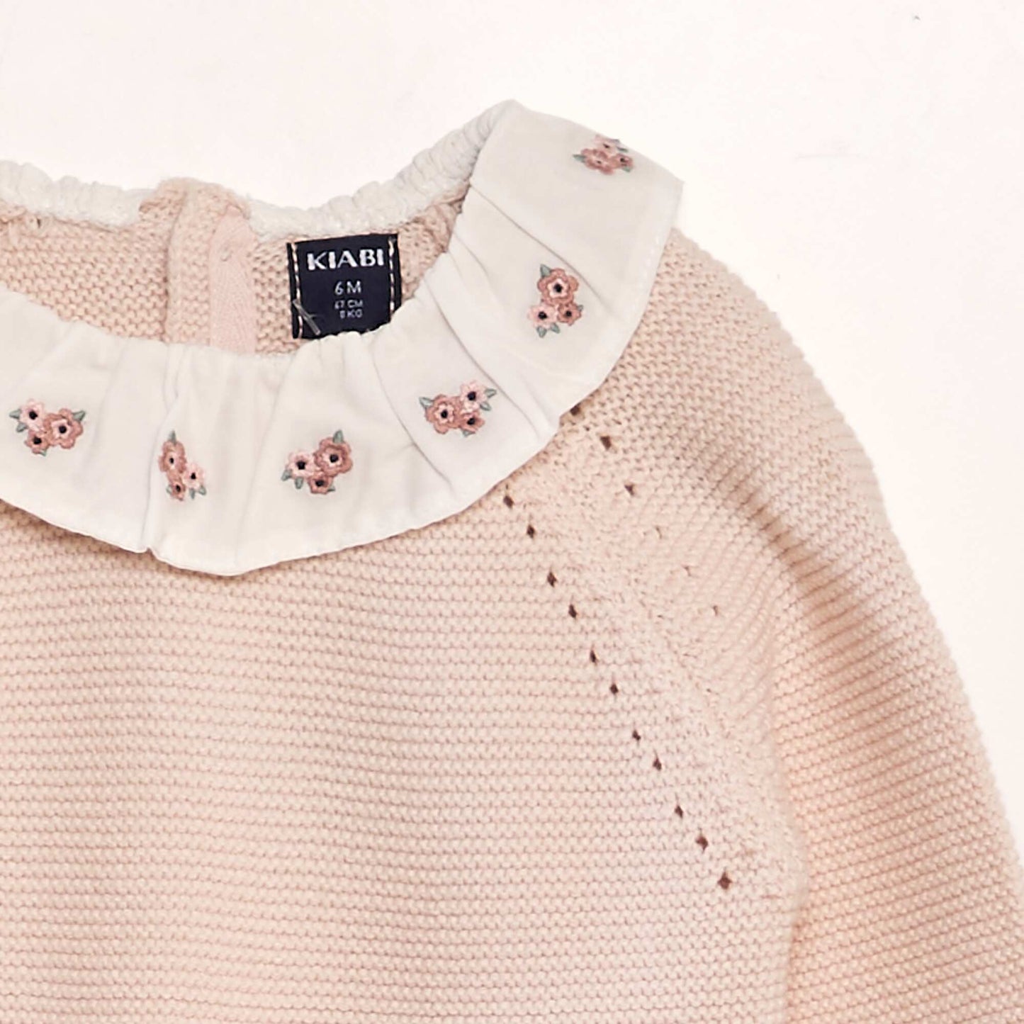 Pull en point mousse Rose